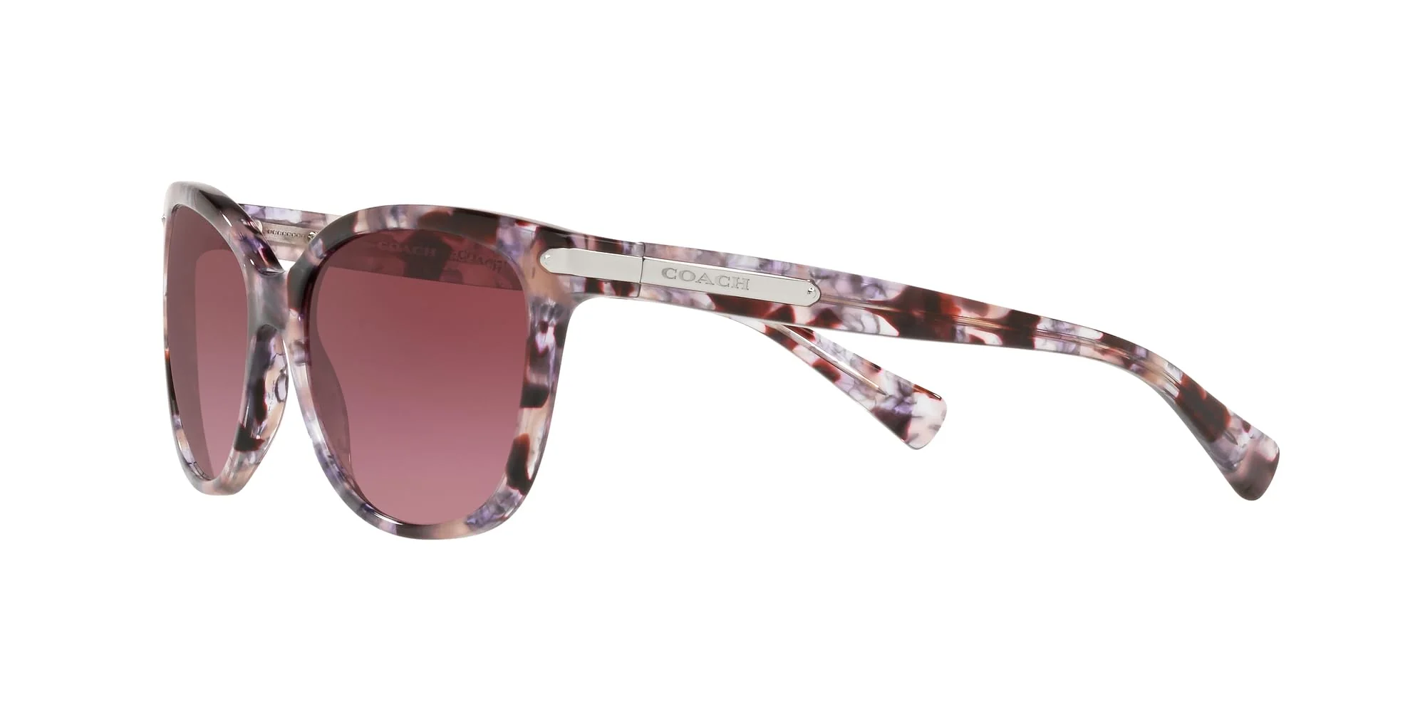 COACH Sunglasses HC 8132 55488H L109 Purple Tortoise Burgundy - Image 6