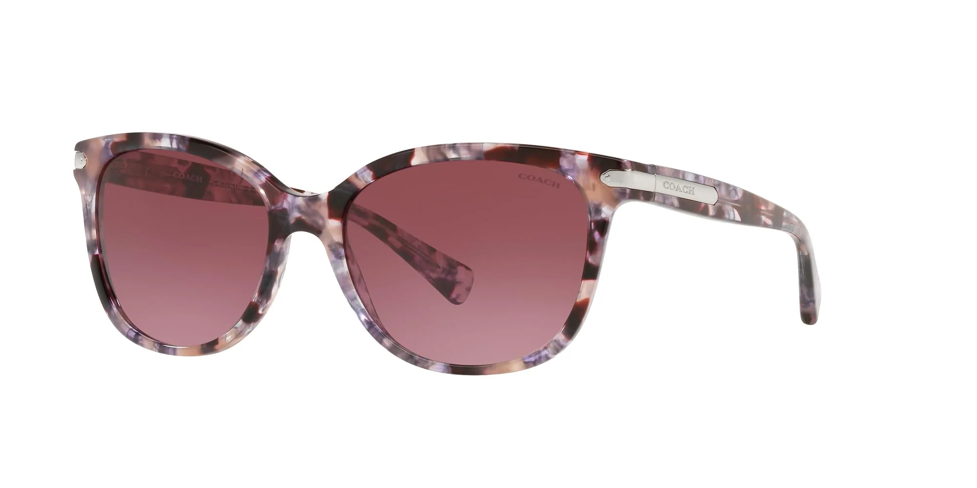 COACH Sunglasses HC 8132 55488H L109 Purple Tortoise Burgundy - Image 7