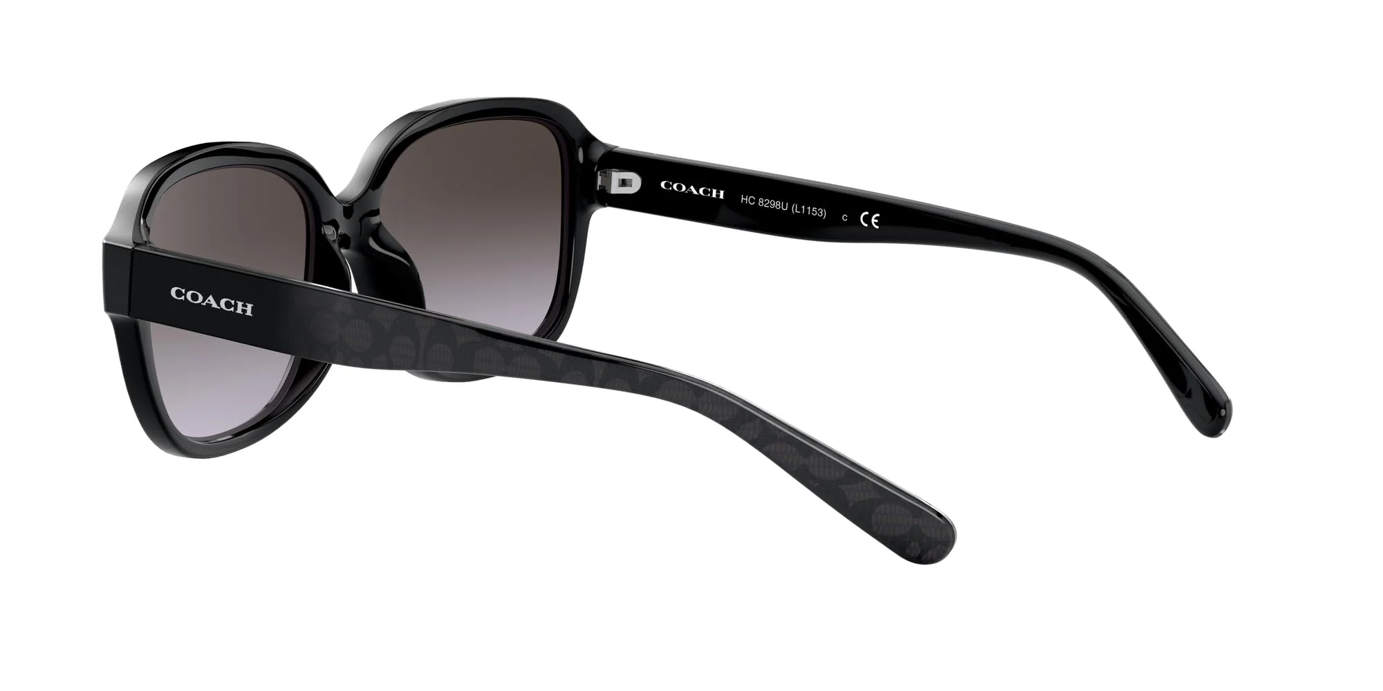 Coach Sunglasses HC 8298 U 50028G L1153 Black Dark Grey Gradient - Image 5