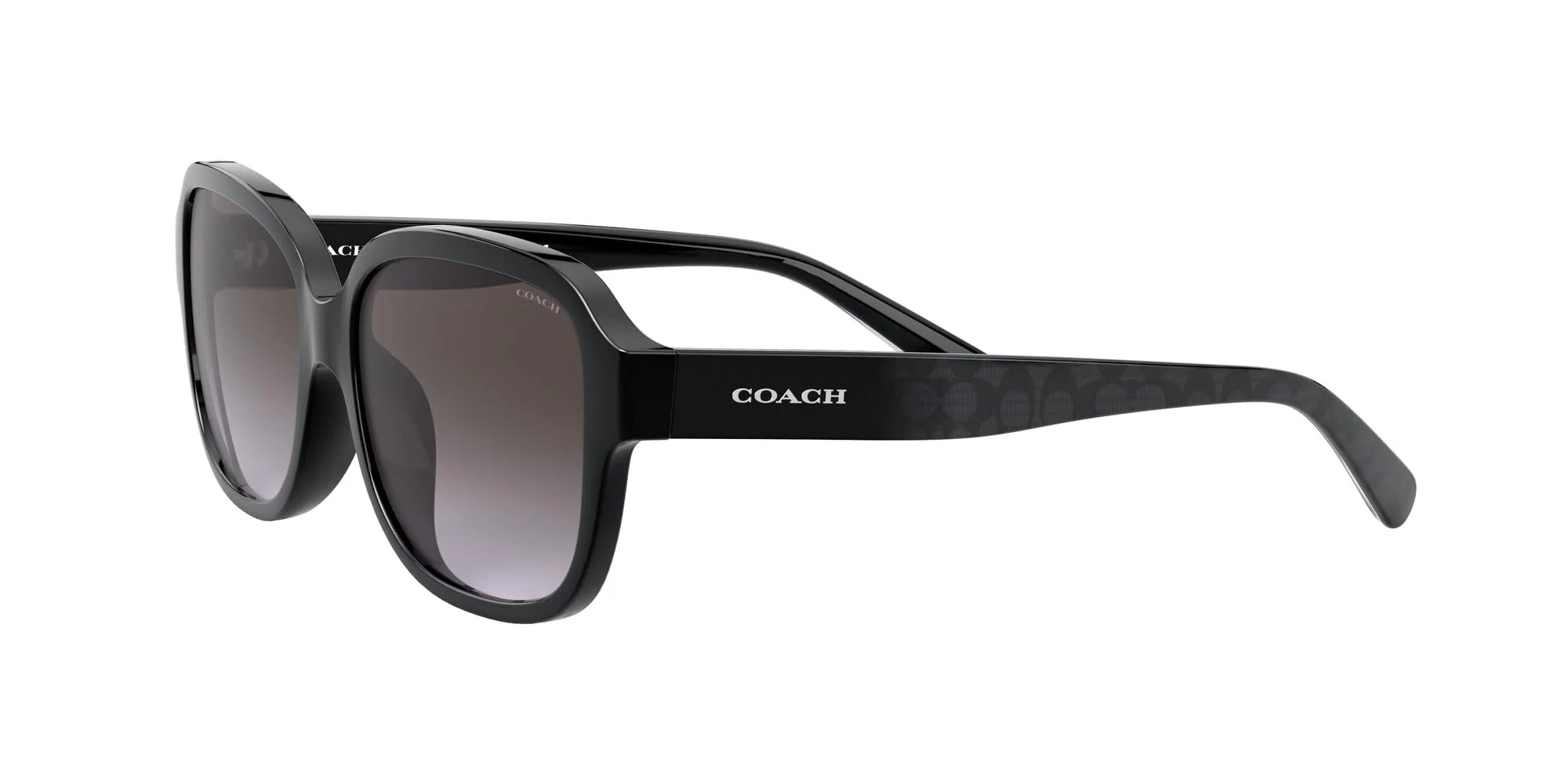 Coach Sunglasses HC 8298 U 50028G L1153 Black Dark Grey Gradient - Image 7