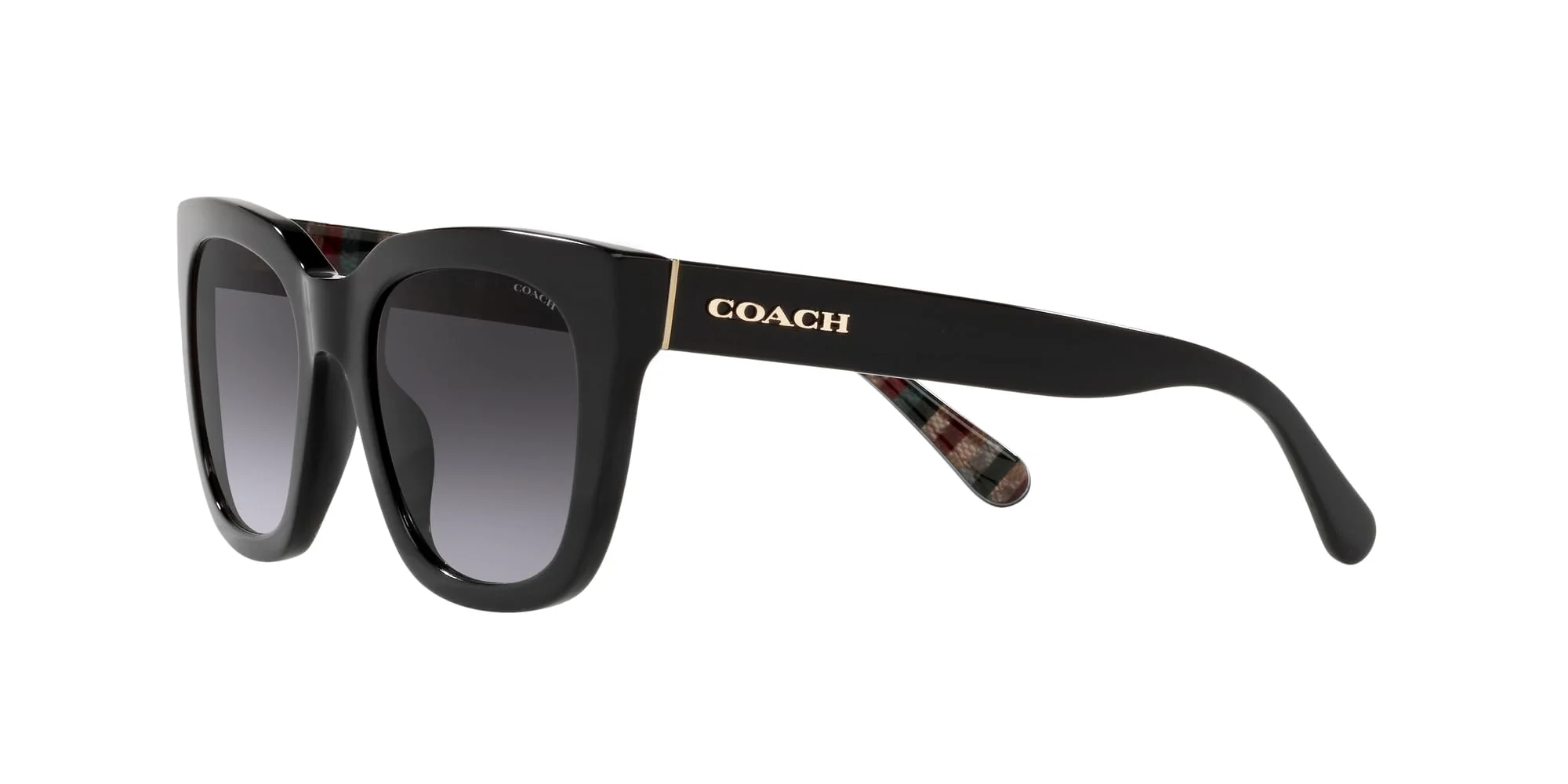 COACH Sunglasses HC 8318 50028G C3449 Black Grey Gradient - Image 6