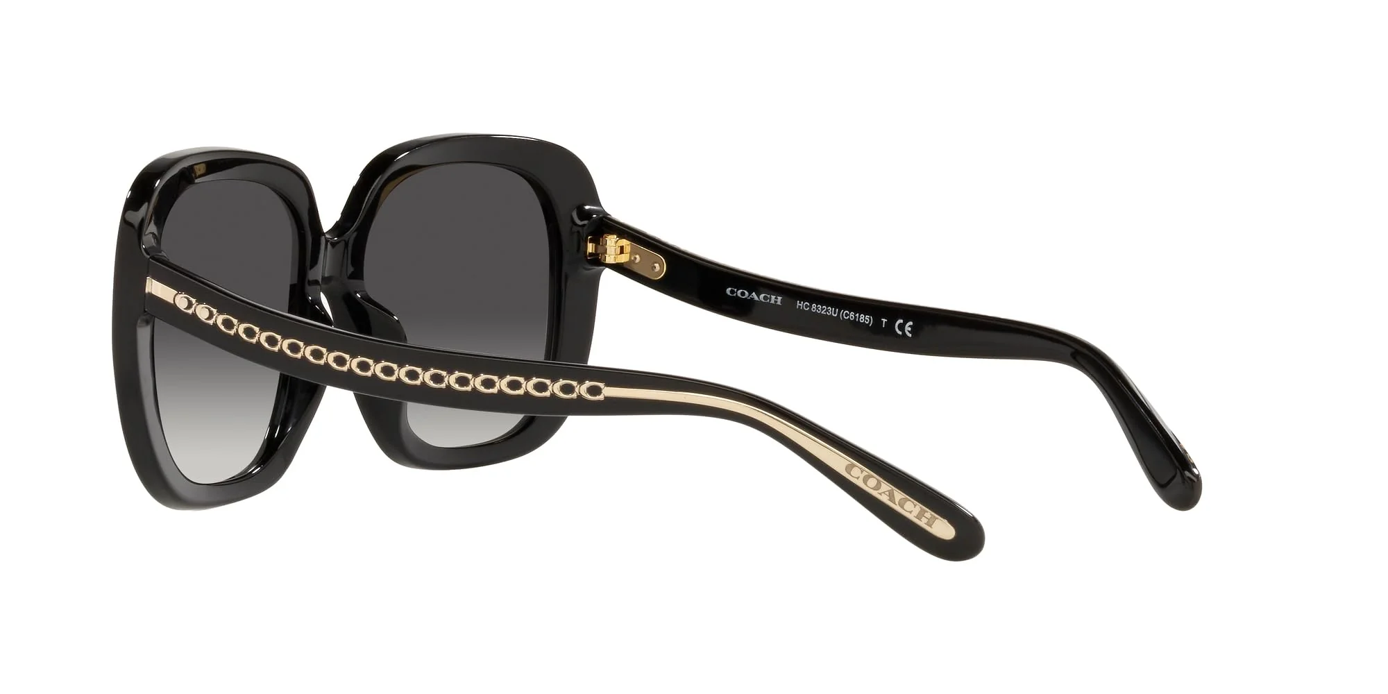 Coach Sunglasses HC 8323 U 50028G C6185 Black Light Grey G - Image 5
