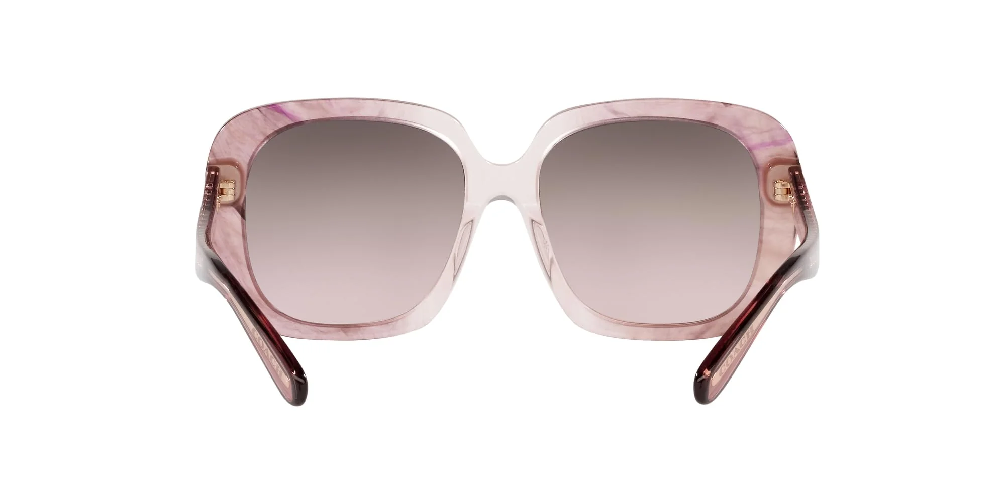 Coach Sunglasses HC 8323 U 5656U8 C6185 Transparent Pink Ombre B - Image 3