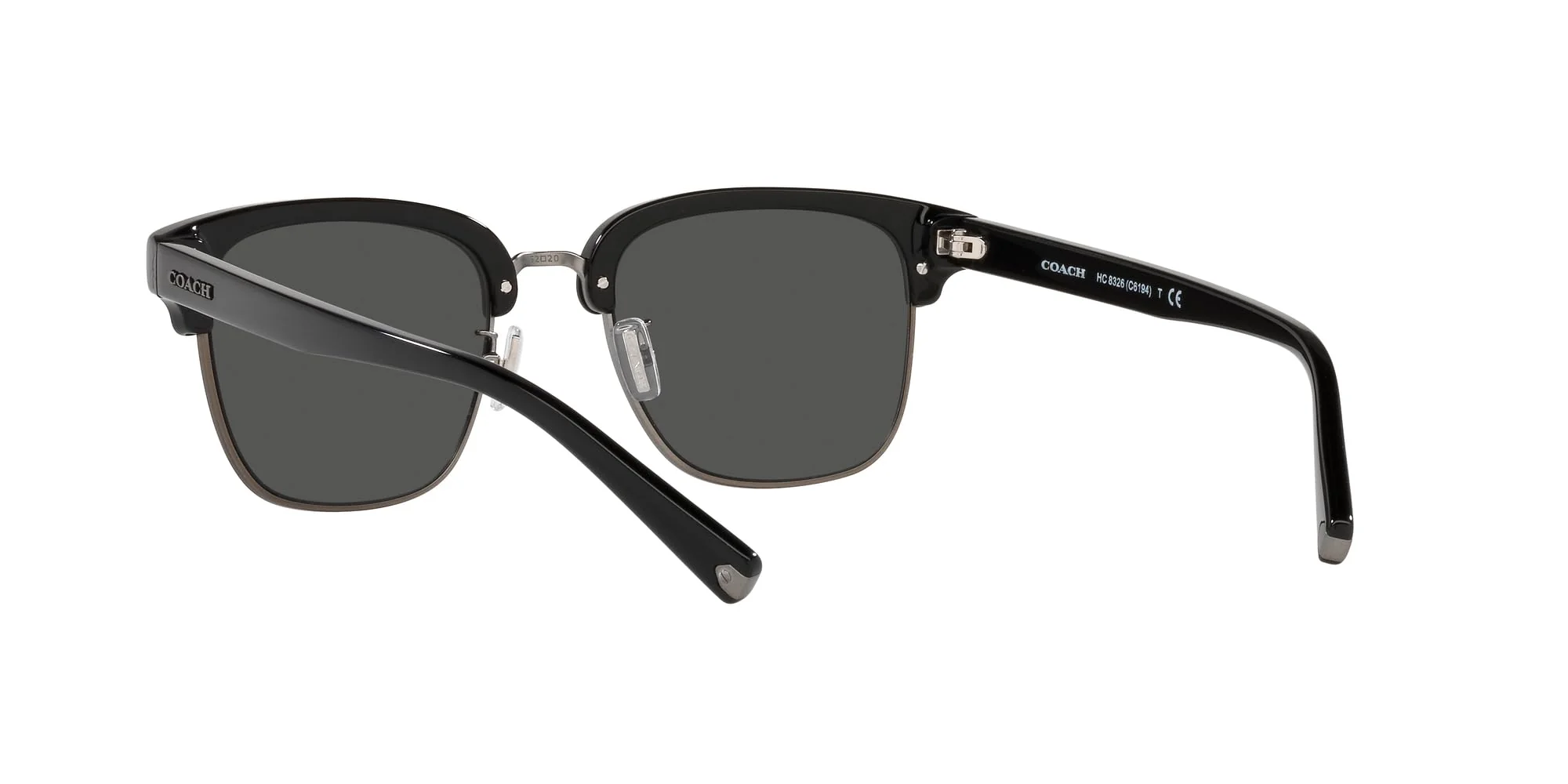 Coach Sunglasses HC 8326 500287 C6194 Black/Gunmetal Dark Gr - Image 4