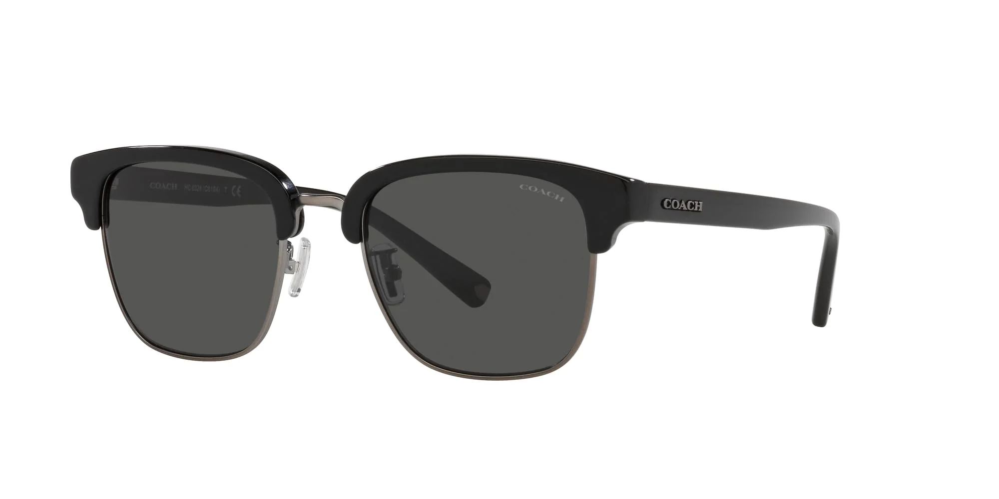 Coach Sunglasses HC 8326 500287 C6194 Black/Gunmetal Dark Gr - Image 8