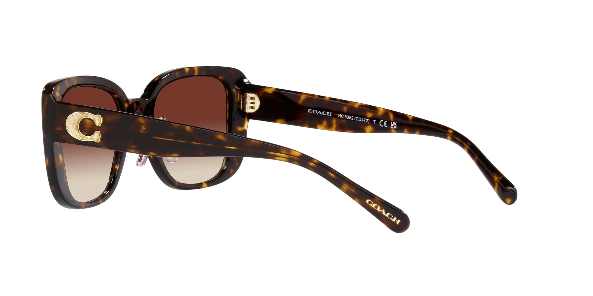 Coach Sunglasses HC 8352 512013 Cd472 Dark Tortoise Brown - Image 4