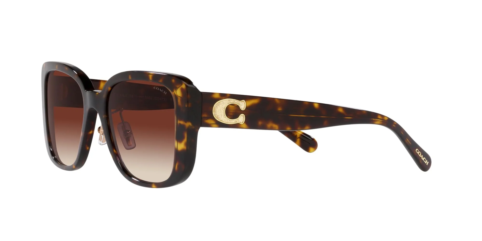 Coach Sunglasses HC 8352 512013 Cd472 Dark Tortoise Brown - Image 6