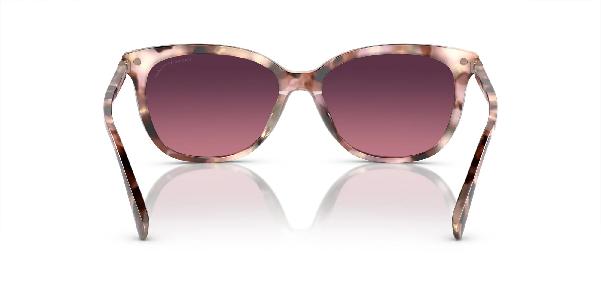 COACH Sunglasses HC 8378 U 5528F4 Cl926 Rose Pearl Tortoise Burg - Image 4