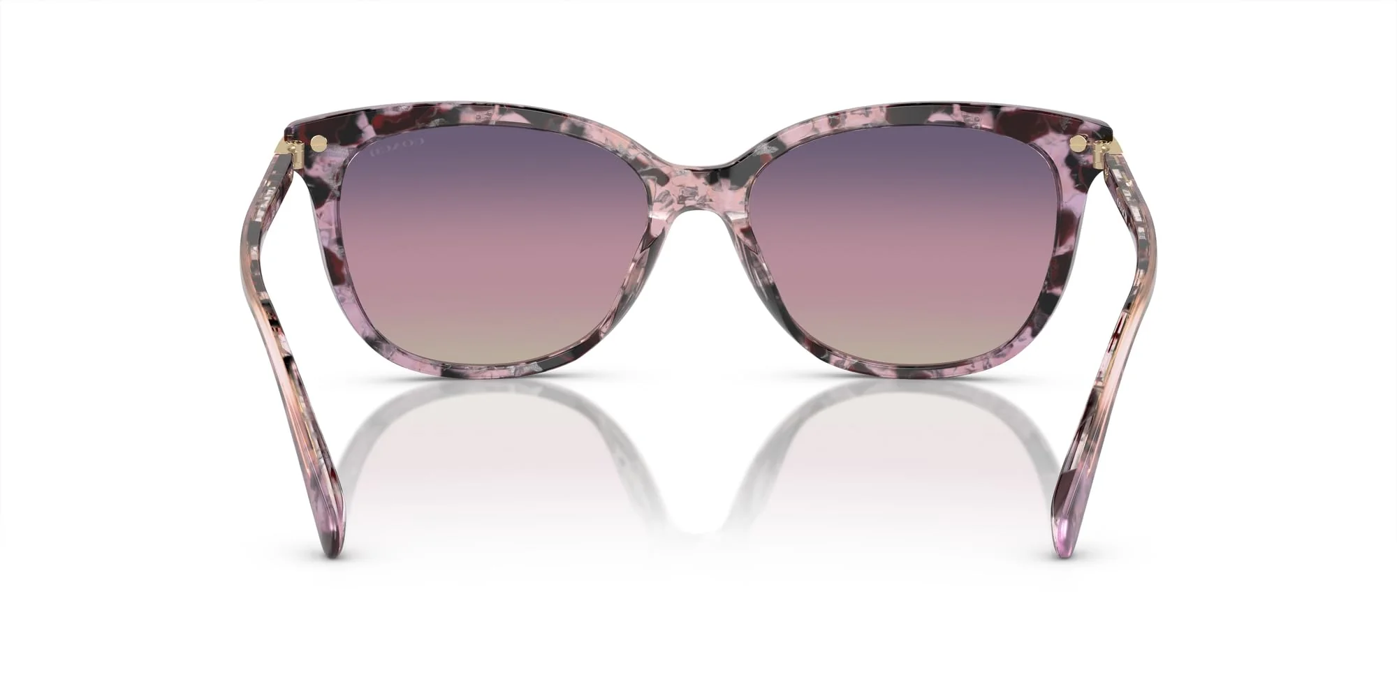 COACH Sunglasses HC 8378 U 5777U6 Cl926 Iris Tortoise Purple Gra - Image 4