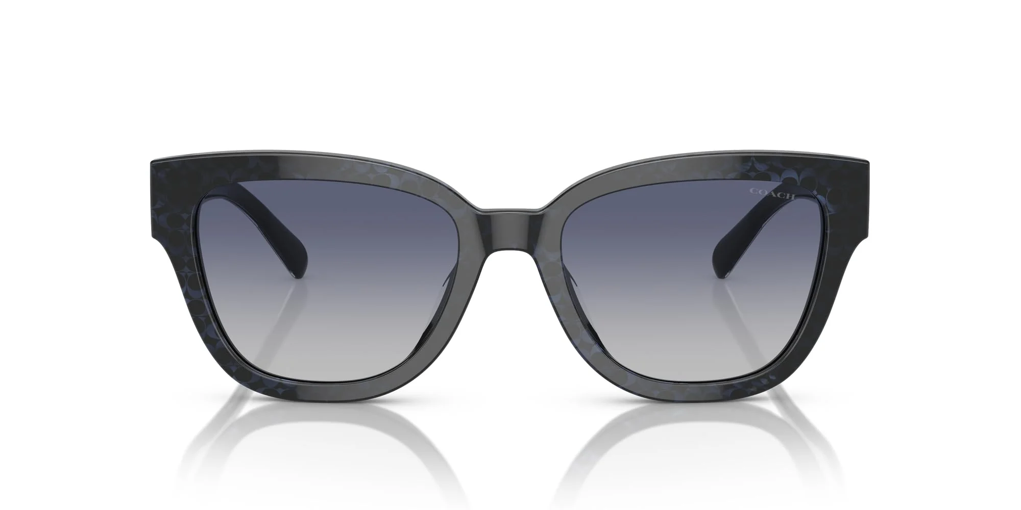 Coach Sunglasses HC 8379 U 57654L Cl920 Sapphire Pearl Signature