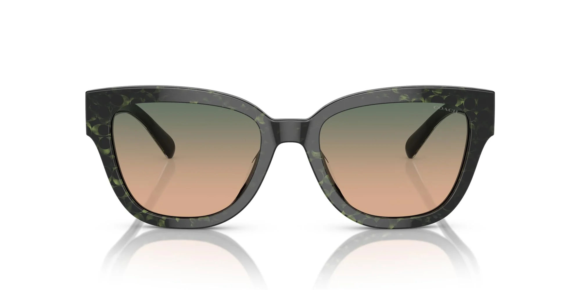 COACH Sunglasses HC 8379 U 578413 Cl920 Emerald Pearl Signature