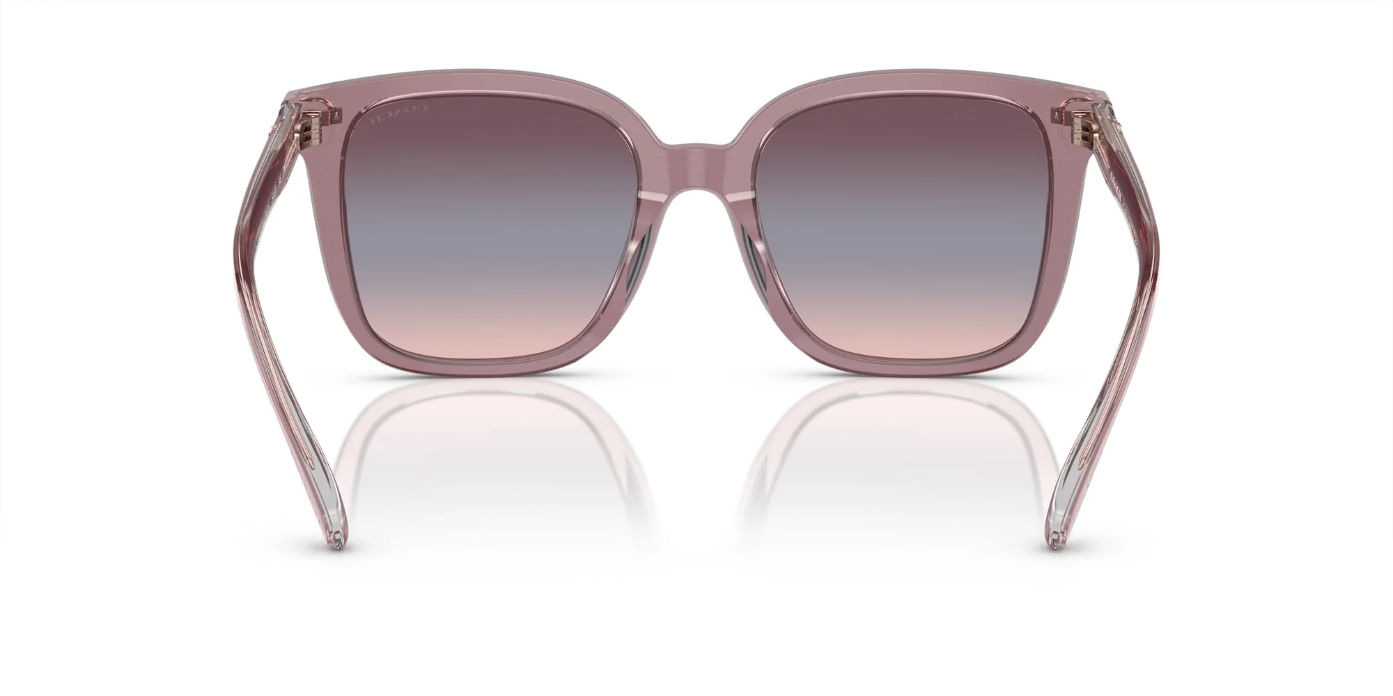 COACH Sunglasses HC 8381 U 57820J Cl918 Transparent Rose/Blush - Image 4