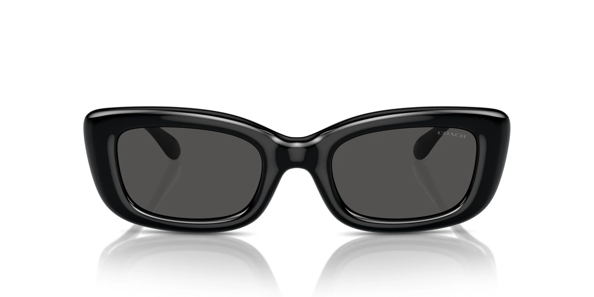 COACH Sunglasses HC 8390 U 500287 Cr610 Black Grey Solid