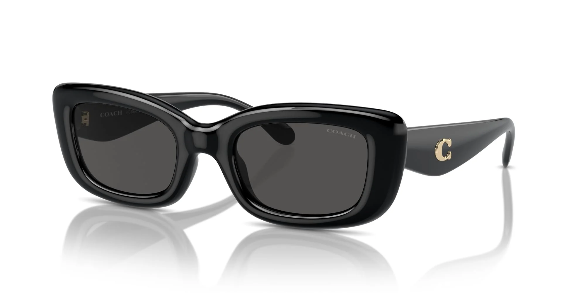 COACH Sunglasses HC 8390 U 500287 Cr610 Black Grey Solid - Image 6