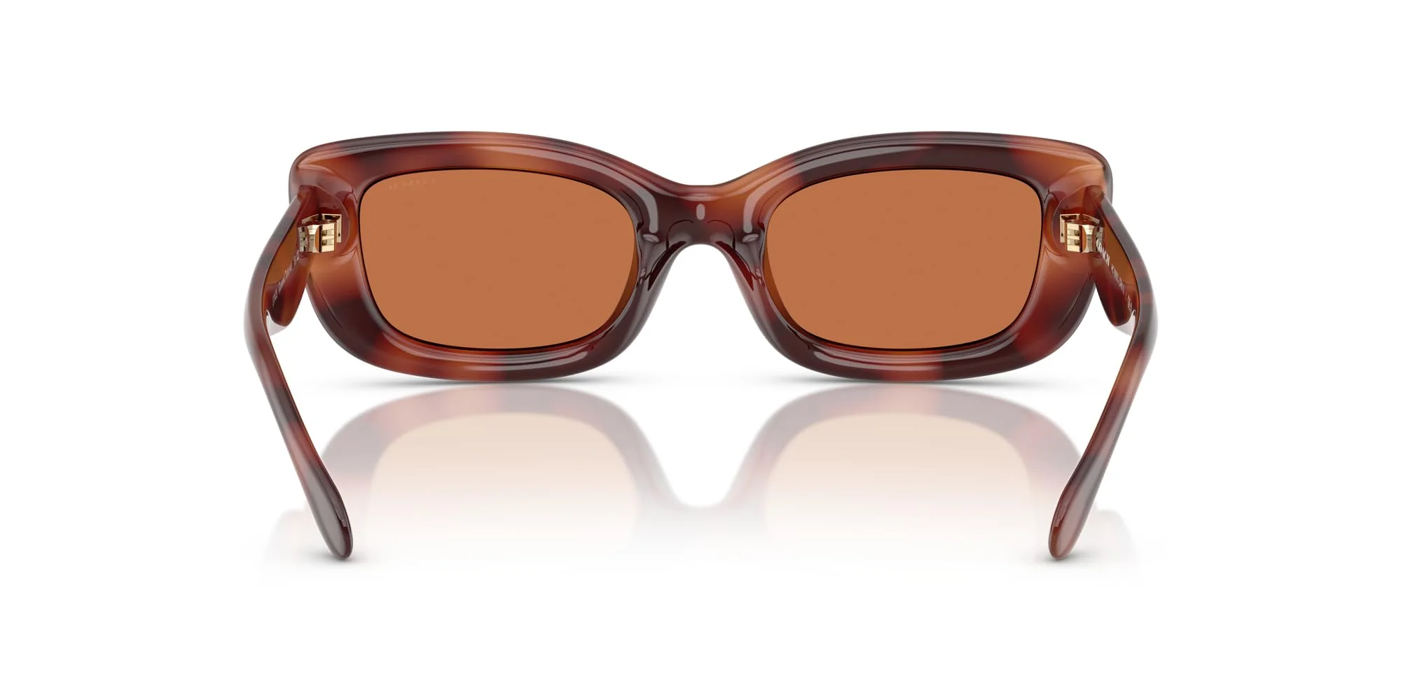 COACH Sunglasses HC 8390 U 577473 Caramel Tortoise/Brown Solid Polyamide Stand - Image 4