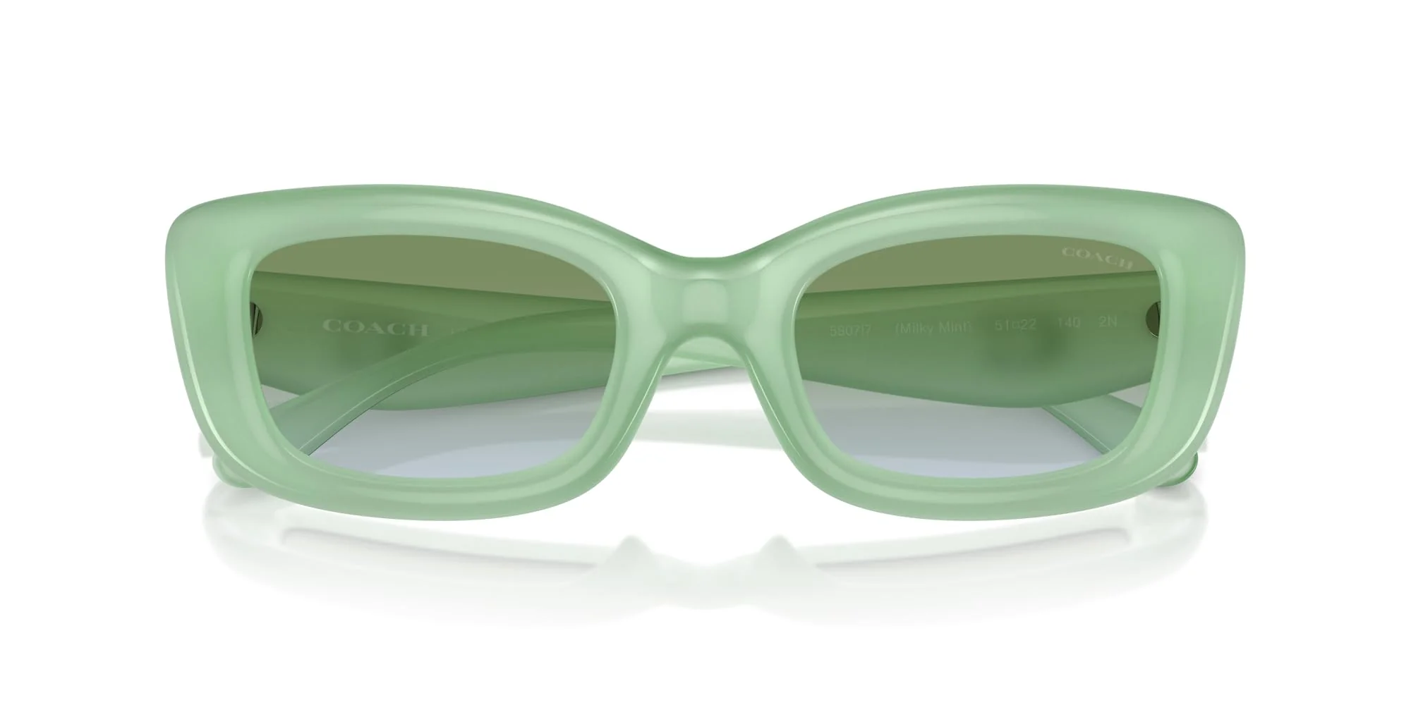 Coach Sunglasses HC 8390 U 5807I7 Cr610 Milky Mint Green Blue Gr - Image 2