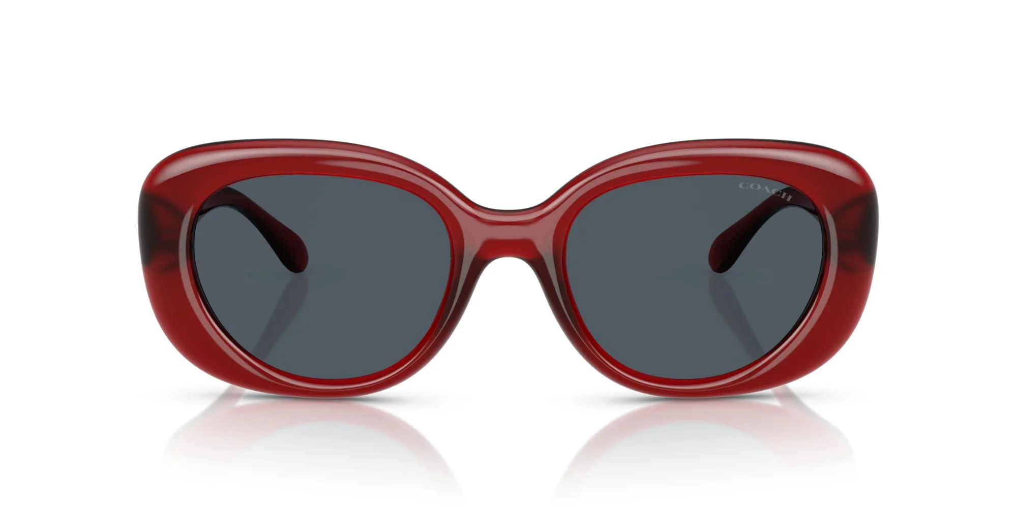COACH Sunglasses HC 8391 U 586287 Cr609 Milky Merlot Grey Solid