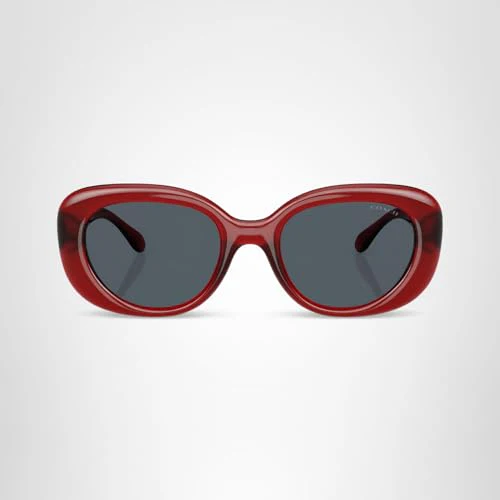 COACH Sunglasses HC 8391 U 586287 Cr609 Milky Merlot Grey Solid - Image 2