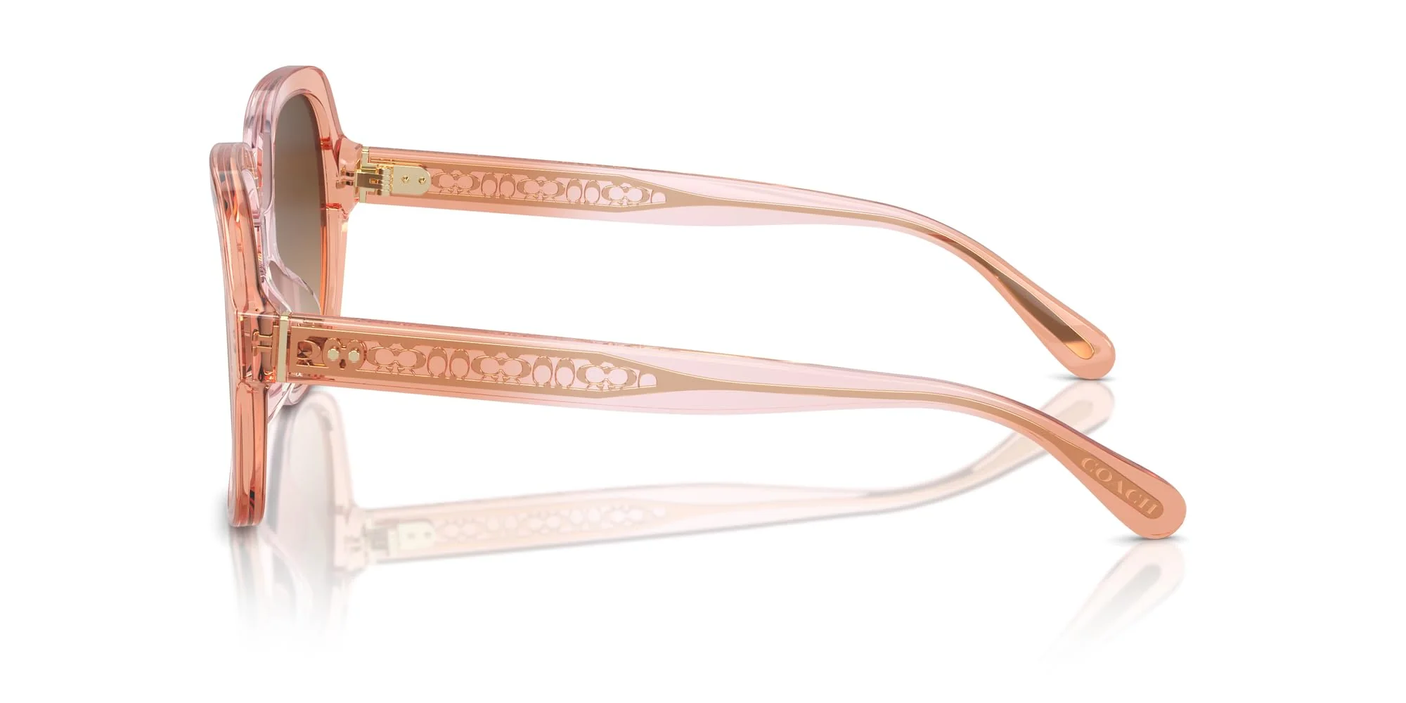COACH Sunglasses HC 8395 F 581274 Cr962 Saddle/Dusty Rose Grad - Image 4