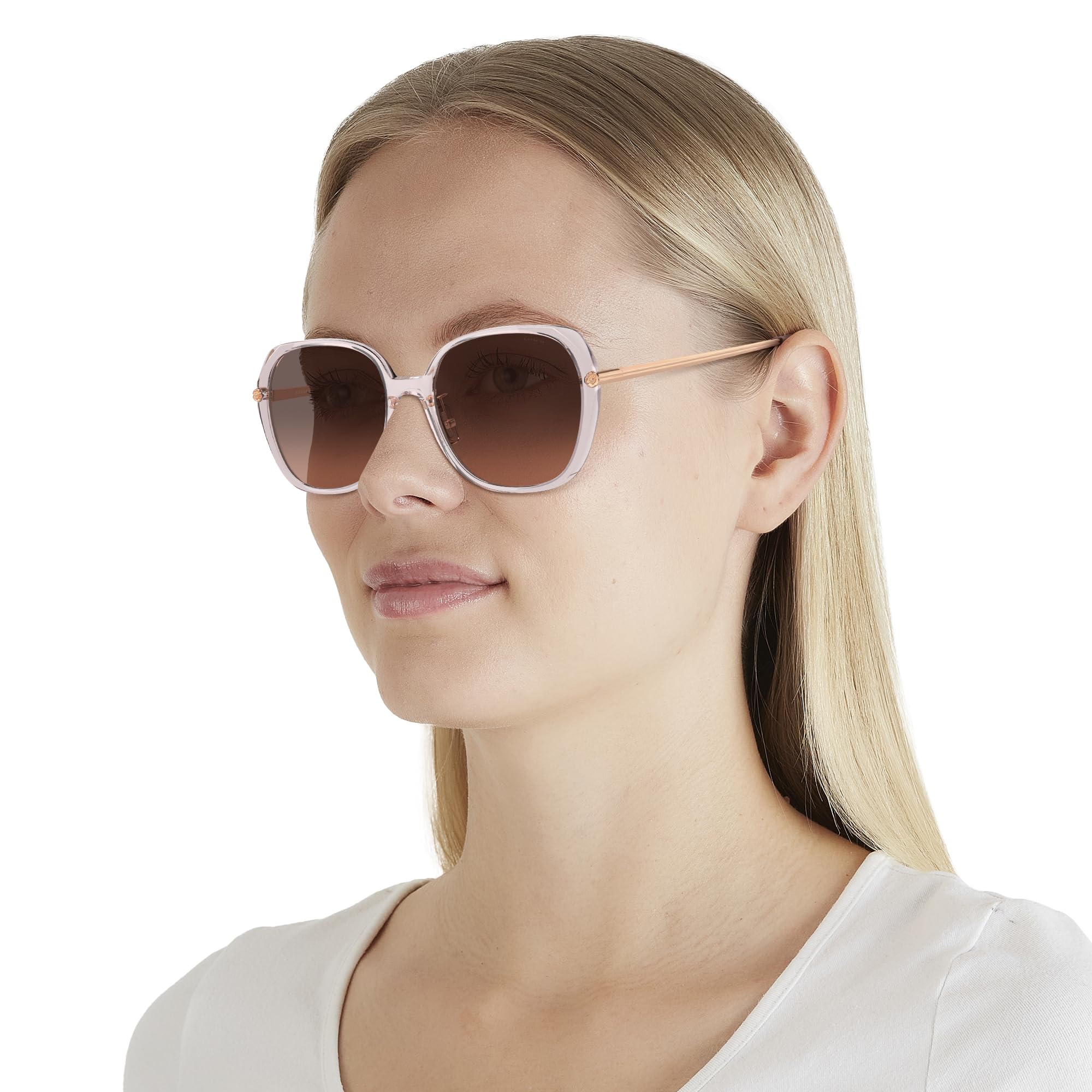 COACH Sunglasses HC 8403 D 570513 Cr636 Transparent Rose Brown P - Image 2