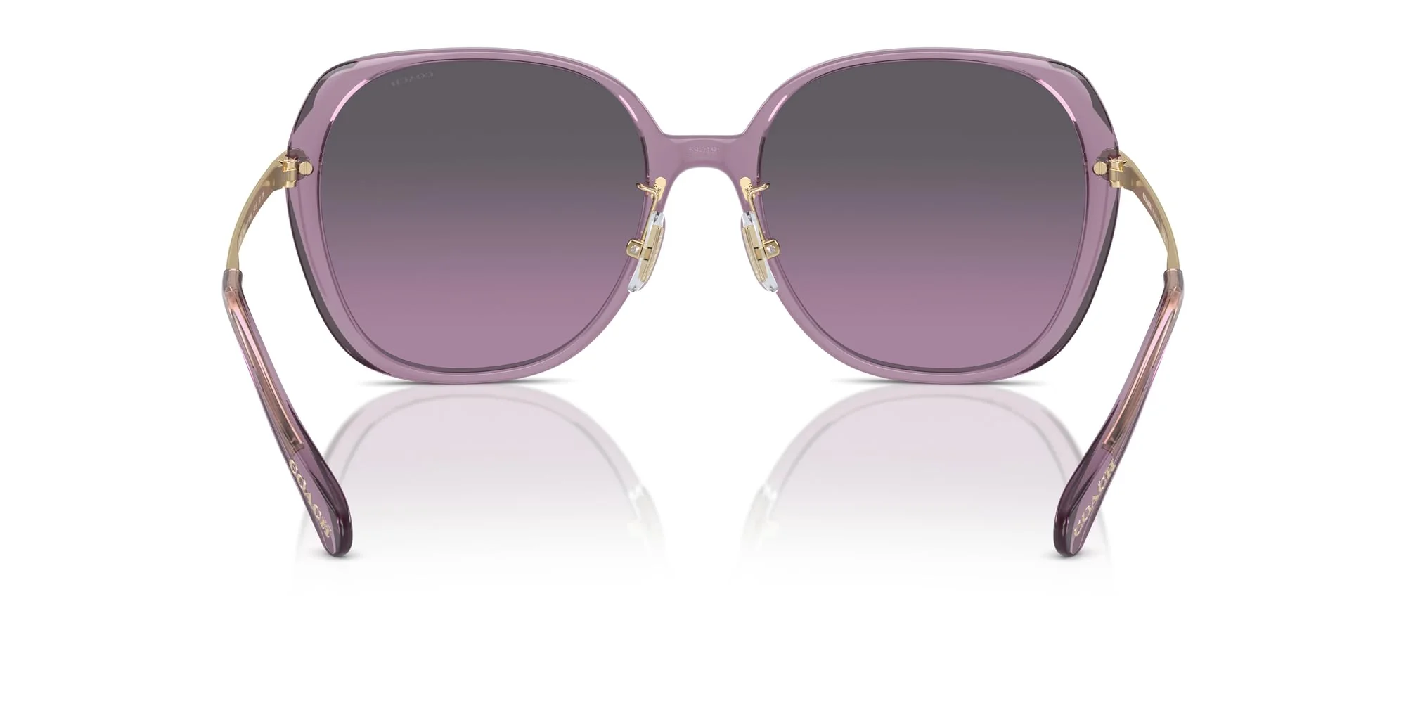COACH Sunglasses HC 8403 D 582590 Cr636 Transparent Purple Grey - Image 3