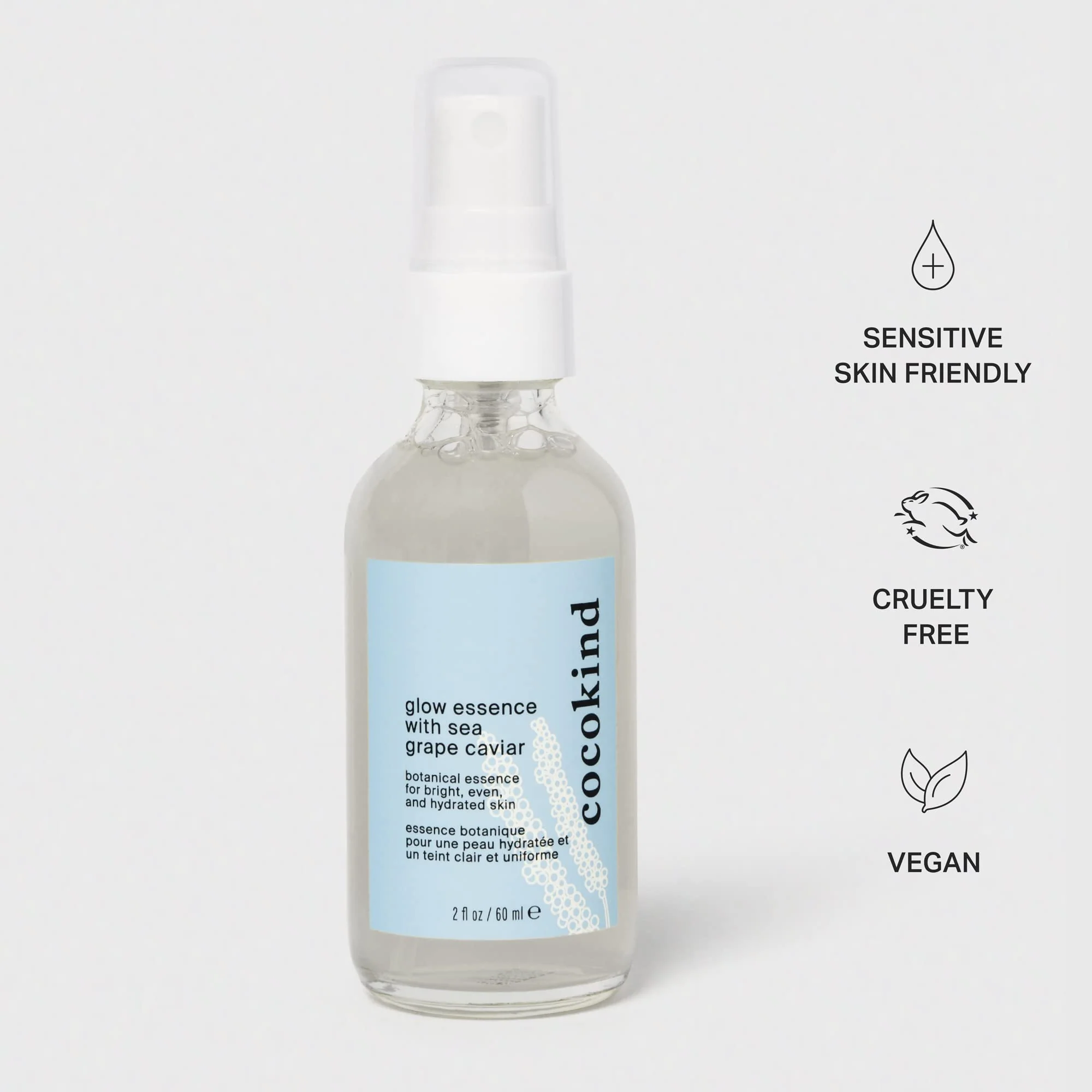 Cocokind Glow Essence with Sea Grape Caviar, Hydrating Primer and Facial Mist, Facial Moisturizer with Sea Buckthorn, Linoleic Acid, and Vitamin E - Image 3