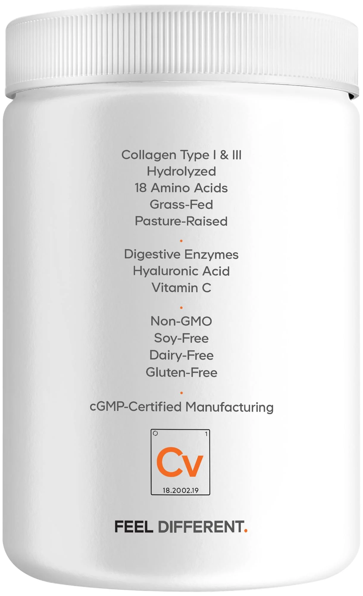 Codeage Collagen Peptides Powder + Vitamin C - 20g Grass-Fed Collagen Per Serving - Digestive Enzymes, Hyaluronic Acid, 18 Amino Acids - Hydrolyzed Collagen Protein - Non-GMO, Unflavored - 9.98 oz - Image 2