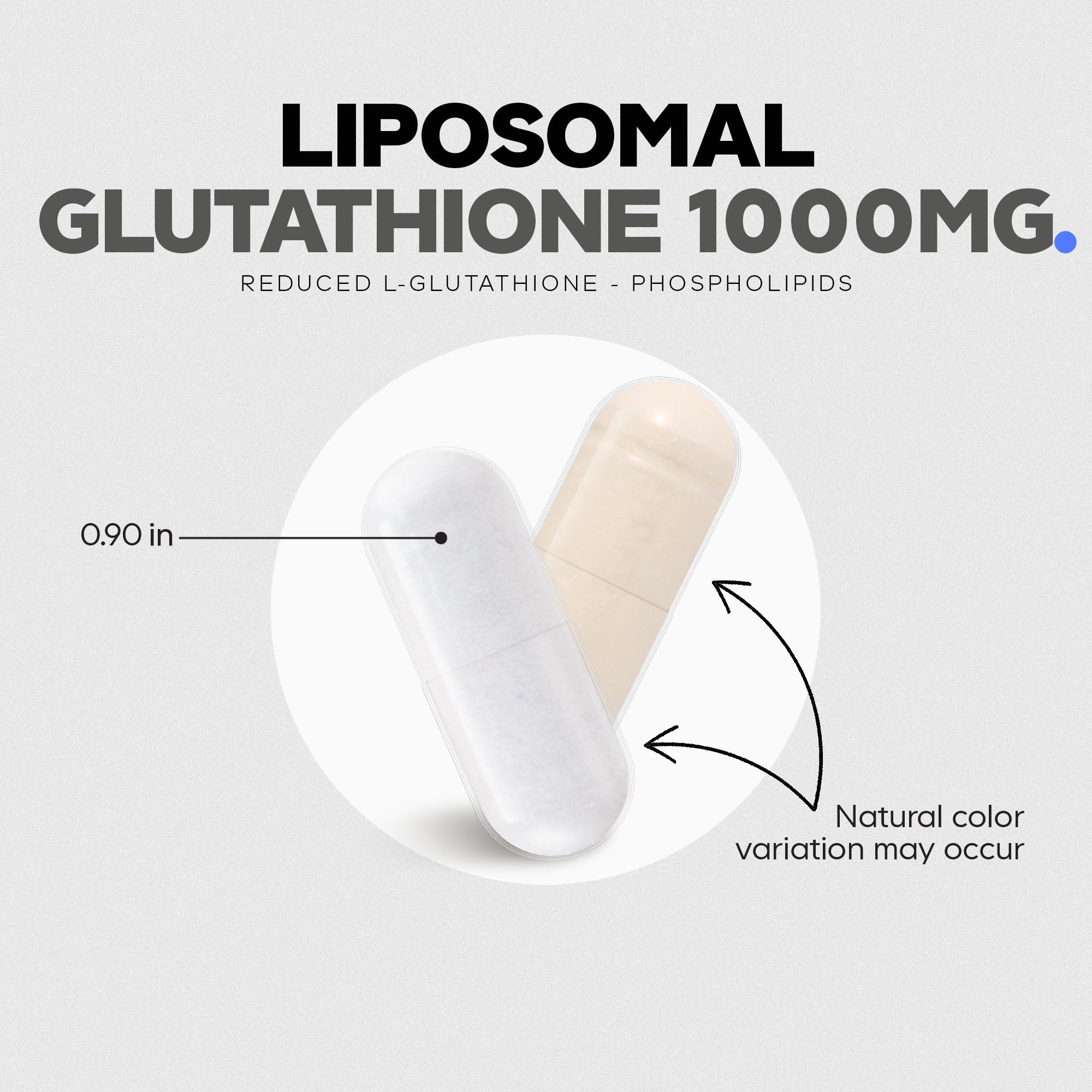 Codeage Liposomal Glutathione 1000 mg Supplement, High-Potency Reduced L-Glutathione - Liposomal Delivery - Phospholipids - Non-GMO, Gluten-Free - 60 Capsules - Image 6