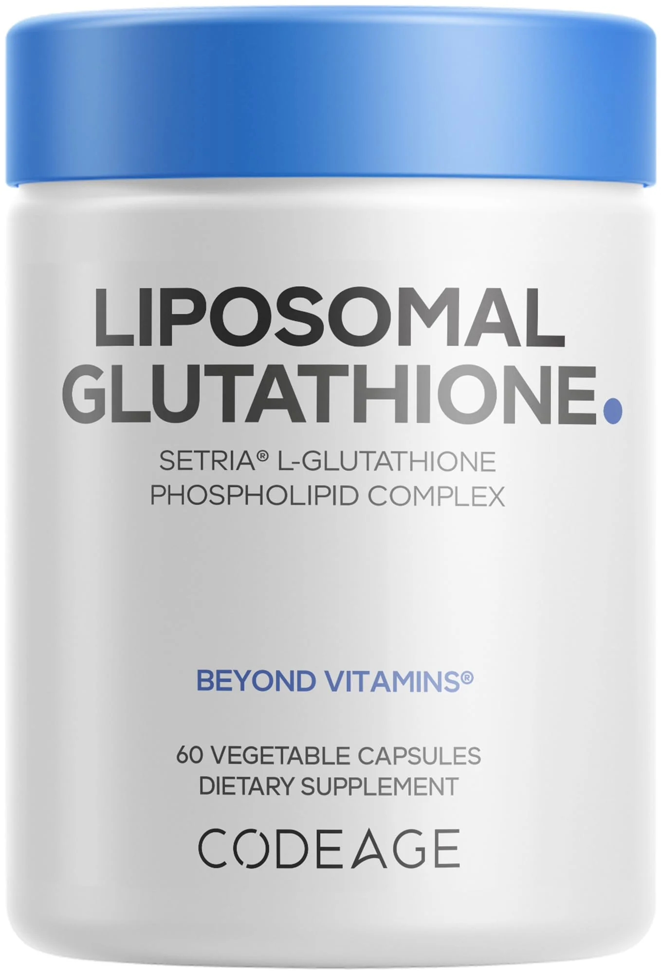 Codeage Liposomal Glutathione Supplement - Pure Reduced Setria L-Glutathione, Liposomal Delivery, Phospholipid Complex - Encapsulated Glutathione Powder Pills - Vegan, Non-GMO - 60 Capsules - Image 10