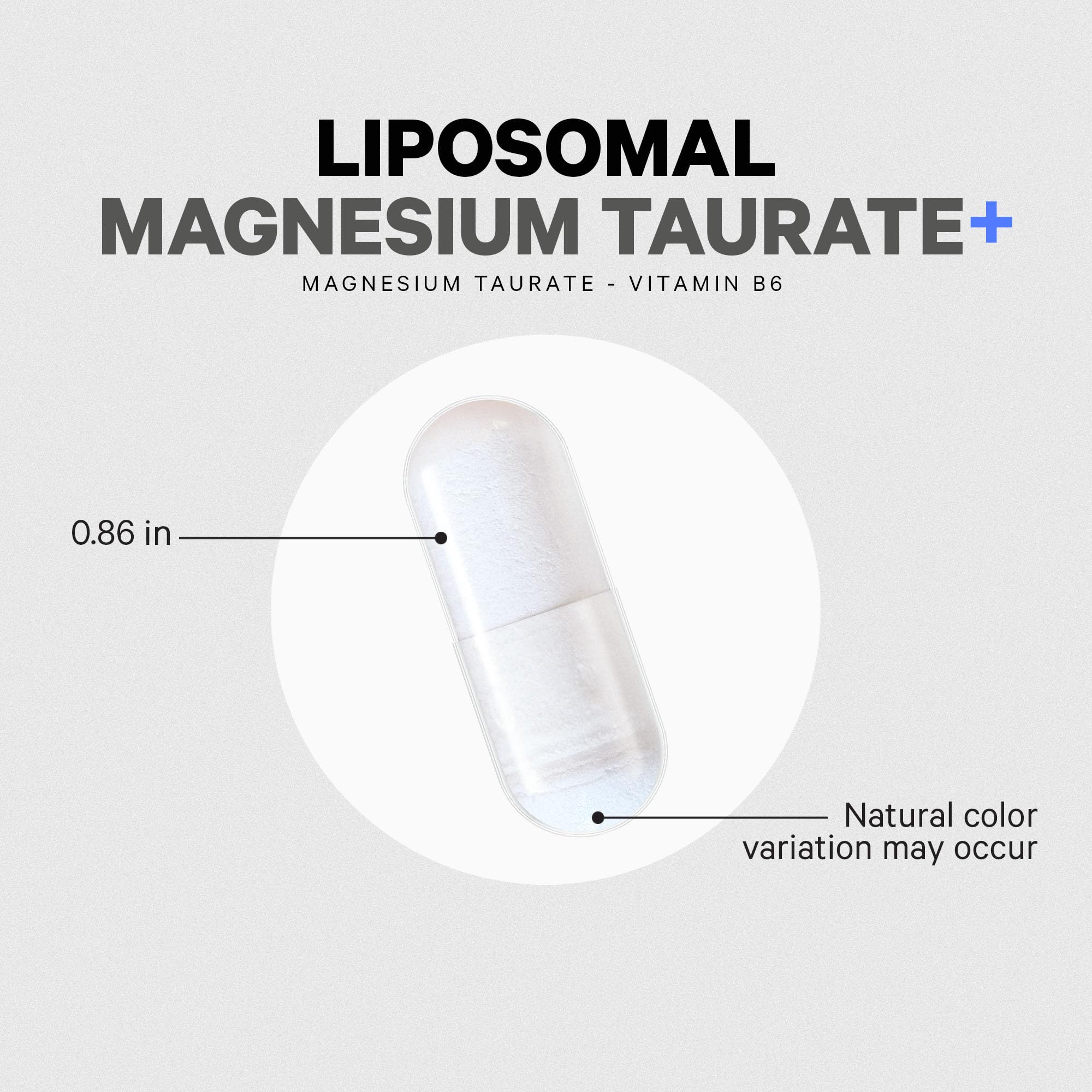 Codeage Liposomal Magnesium Taurate+ Supplement - Magnesium Taurate, Vitamin B6 as Pyridoxal 5-Phosphate, 2-Month Supply - Liposomal Delivery, Vegan, Non-GMO, Gluten-Free, 120 Capsules - Image 3