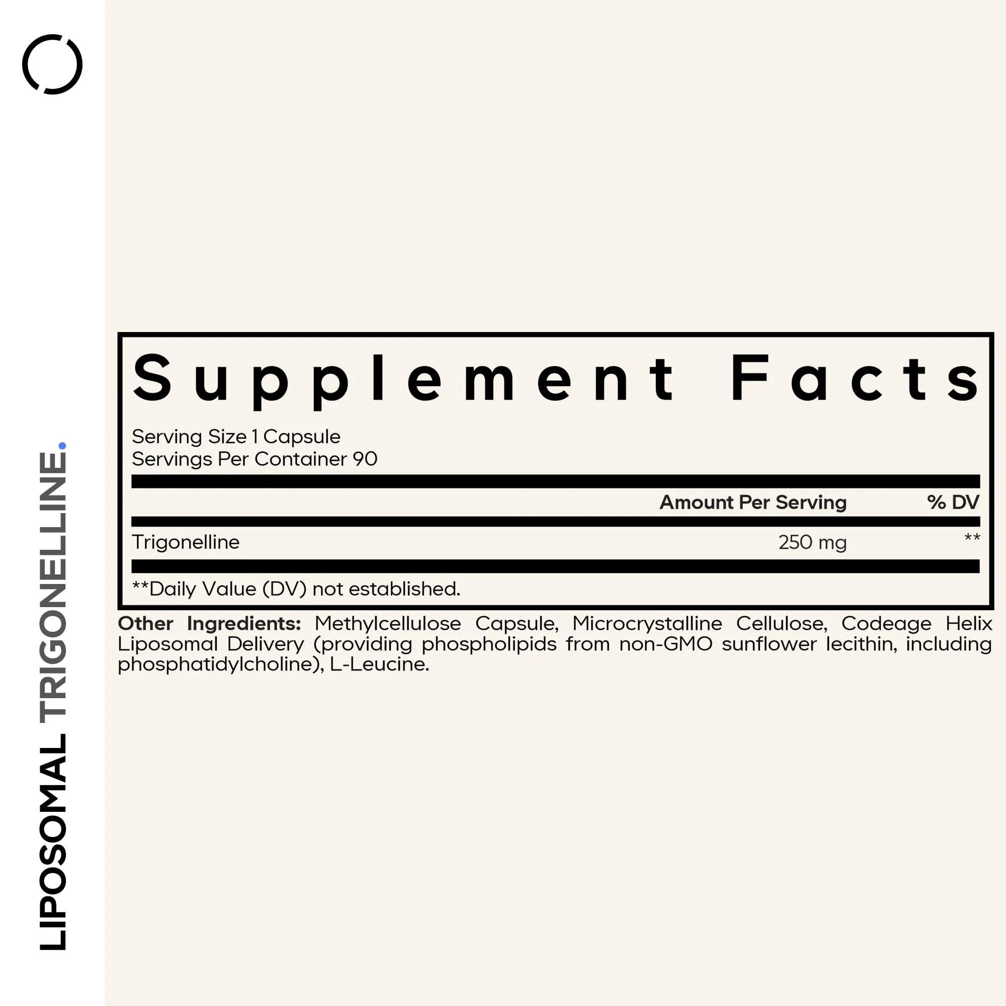 Codeage Liposomal Trigonelline - 250 mg Per Capsule - 3-Month Supply - Plant-Based Alkaloid - Liposomal Delivery for Bioavailability - Metabolic Health Support - Vegan Nootropic Non-GMO - 90 Capsules - Image 9