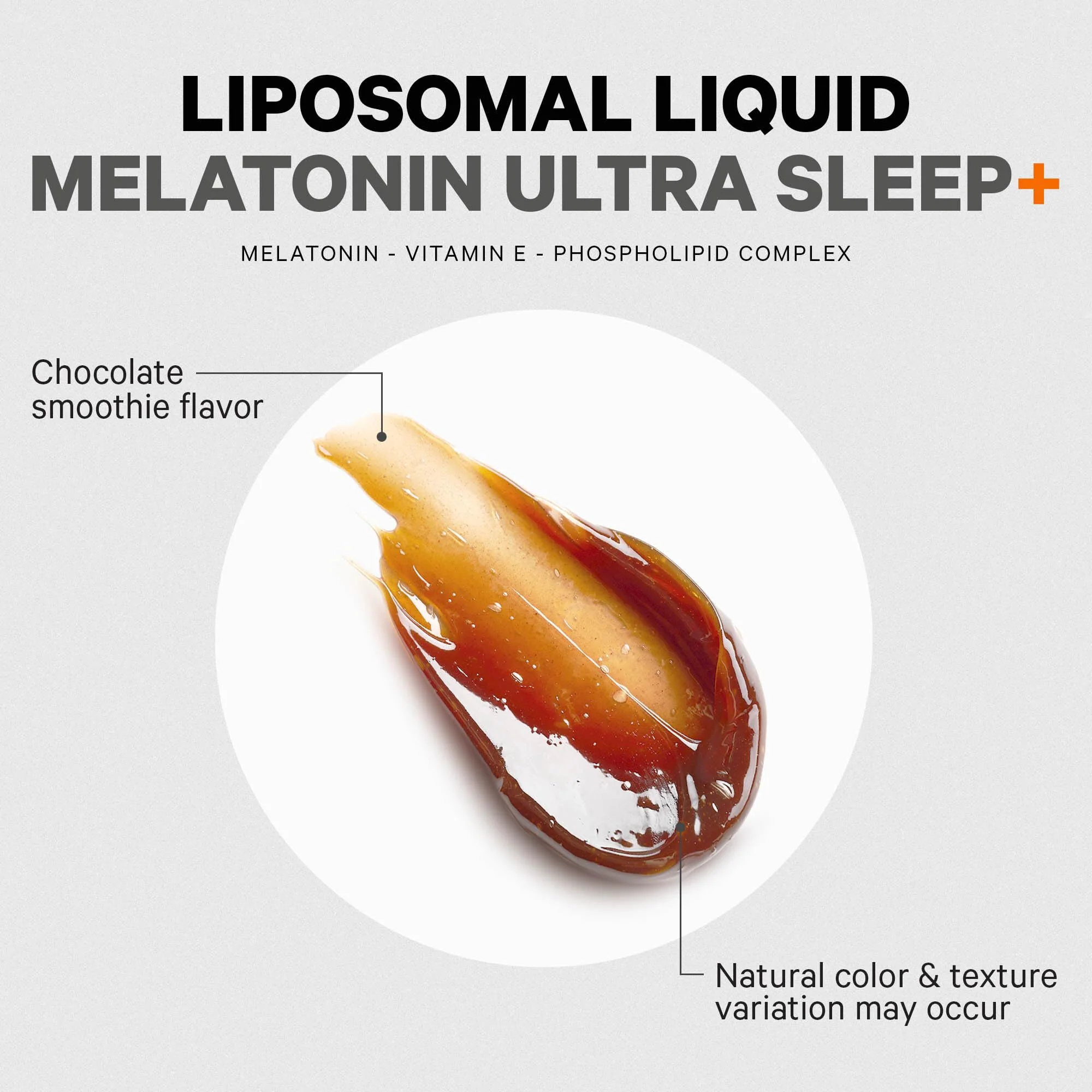 Codeage Liposomal Ultra Sleep + Liquid Melatonin Supplement for Adults, Vitamin E, Phospholipid Complex, Phosphatidylcholine, Vegan Chocolate Smoothie Drops, Non-GMO, No Sugar, 45+ Servings, 8 fl oz - Image 2