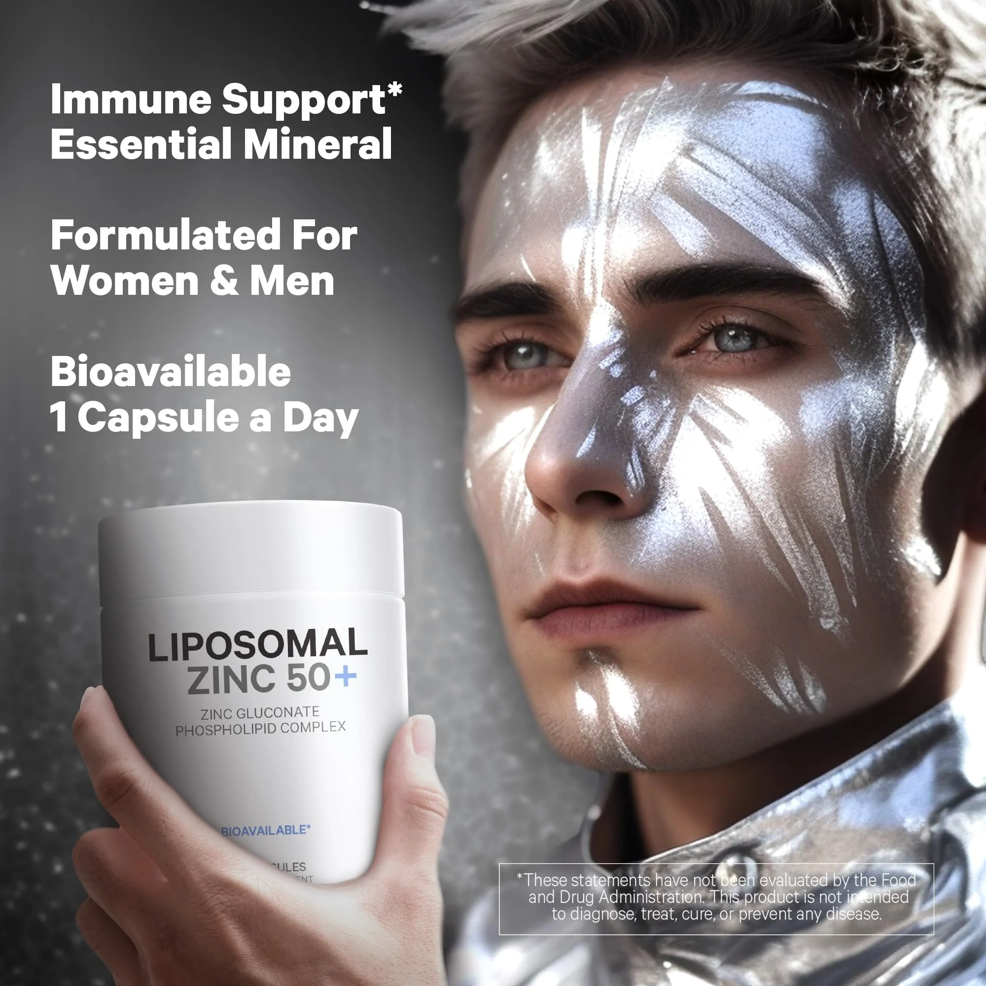 Codeage Liposomal Zinc Supplement – 3 Month Supply – One Per Day - 50 mg Zinc Gluconate Vitamin Pills - Essential Mineral Supplements Liposomal Delivery Matrix - Vegan Non-GMO - 100 Capsules - Image 3