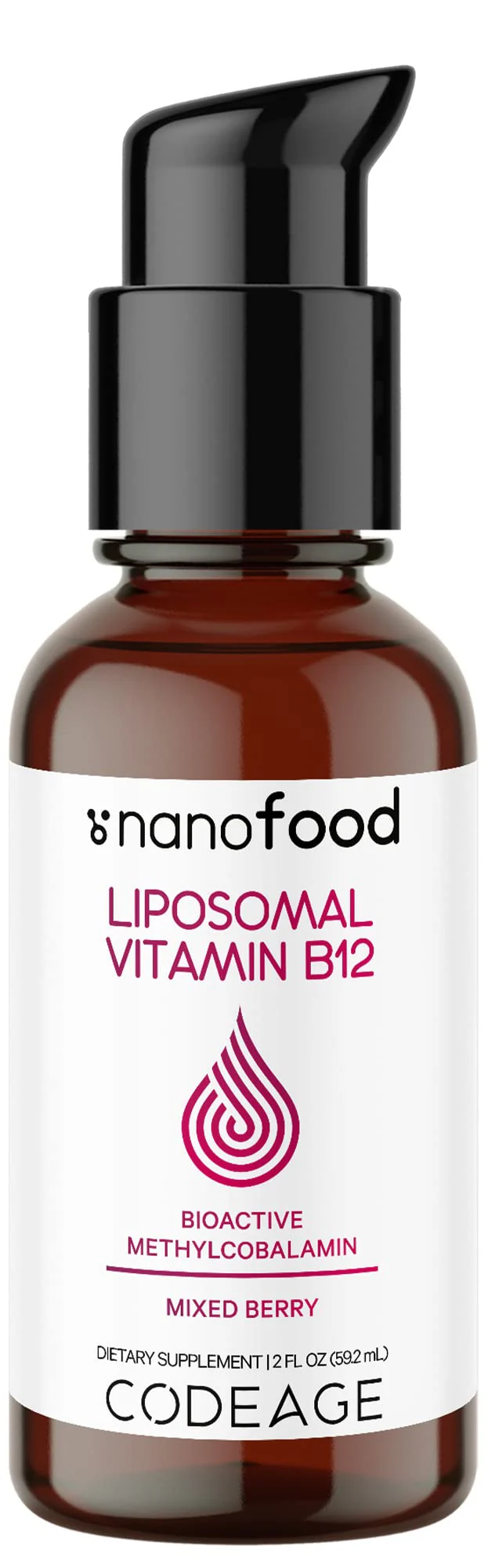 Codeage Liquid Vitamin B12 Methylcobalamin Supplement, 2-Month Supply, Bioavailable Methyl B12, Vegan Non-GMO, 2 fl oz - Image 4
