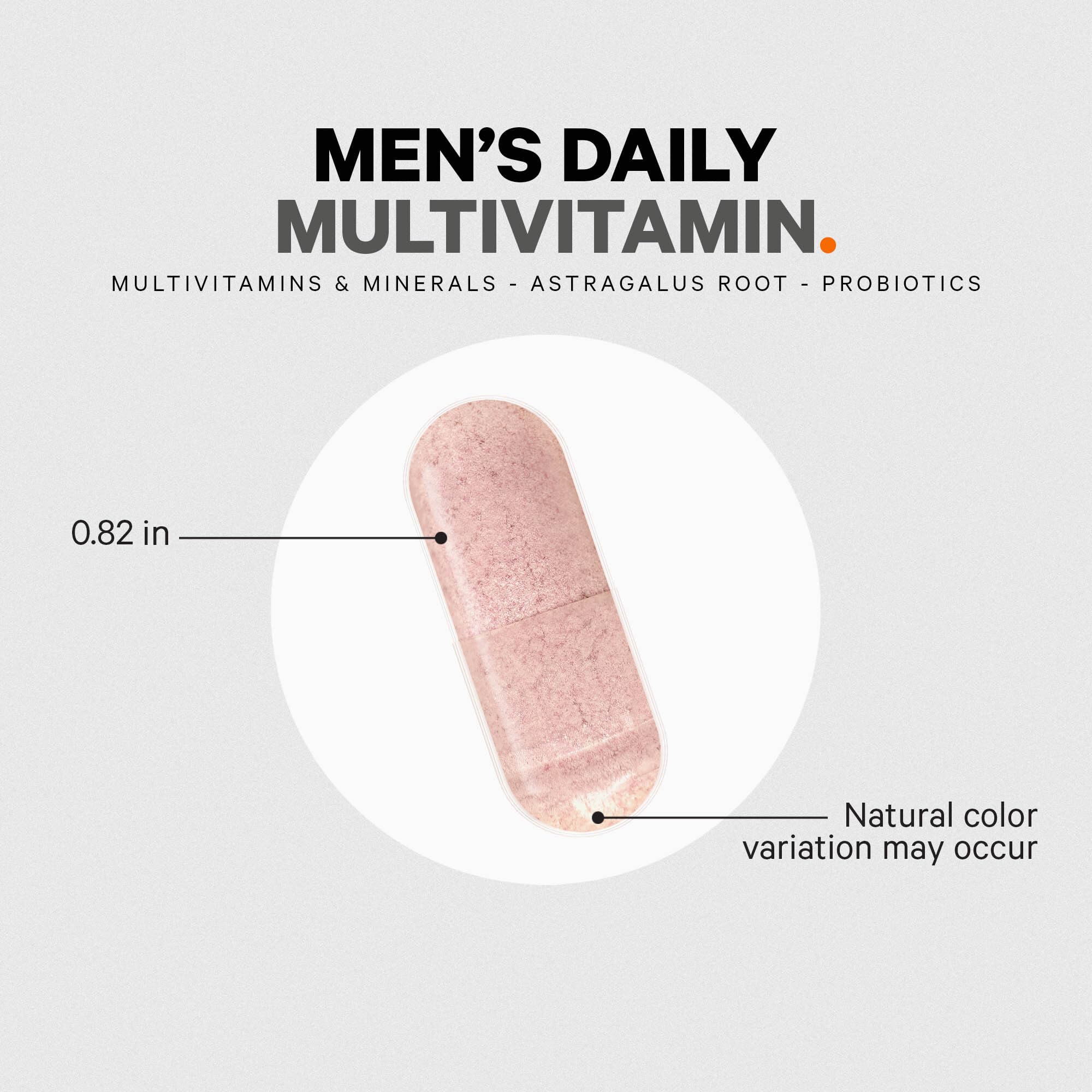 Codeage Men's Multivitamin - Daily Vitamins for Men with Vitamin A, C, D3, E, B12, Magnesium, Zinc, Iron, Chromium, Probiotics, Astragalus & More - 1 Capsule Per Serving - 30 Capsules - Image 3