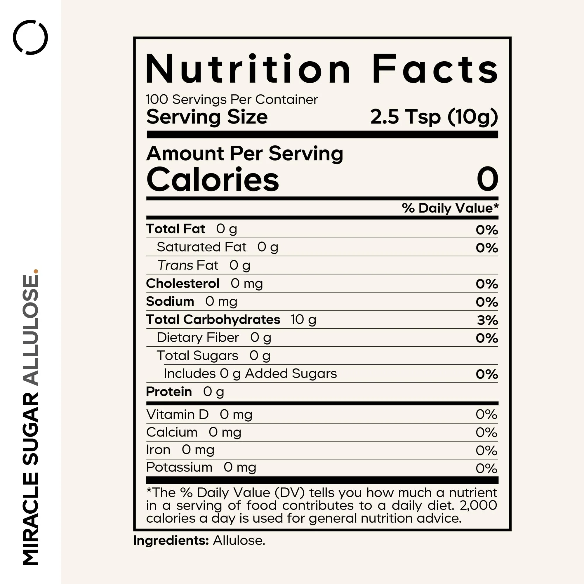 Codeage Miracle Sugar Allulose Powder - All-purpose Zero Calorie Allulose Sweetener, +3 Month Supply - 0 Net-Carbs - Rare Sugar Alternative to Stevia, Aspartame & Liquid - Non-GMO - 35.27 Oz - Image 9