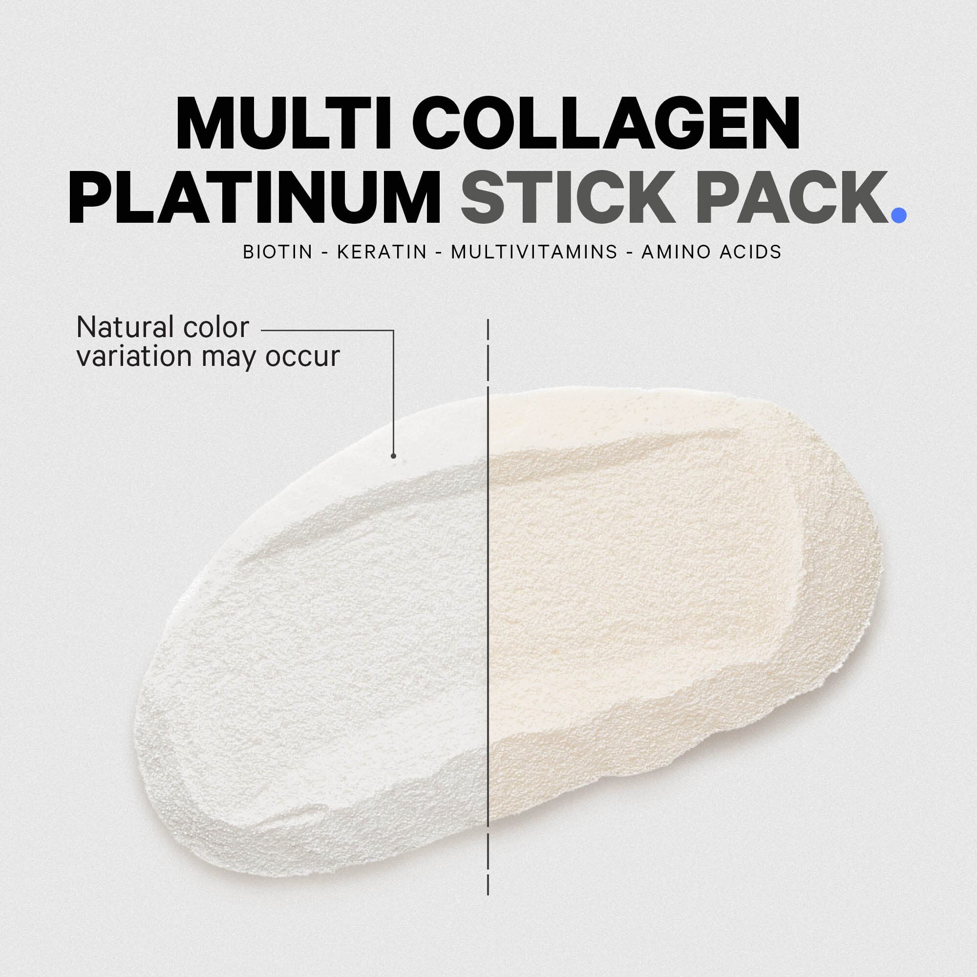 Codeage Multi Collagen and Biotin 10,000 mcg + Vitamin C, B6 & D3, Keratin, Hyaluronic Acid, Niacin, 18 Amino Acids - Stick Packs Supplement - 5 Types Collagen Protein – 30 Powder Packets - Image 5