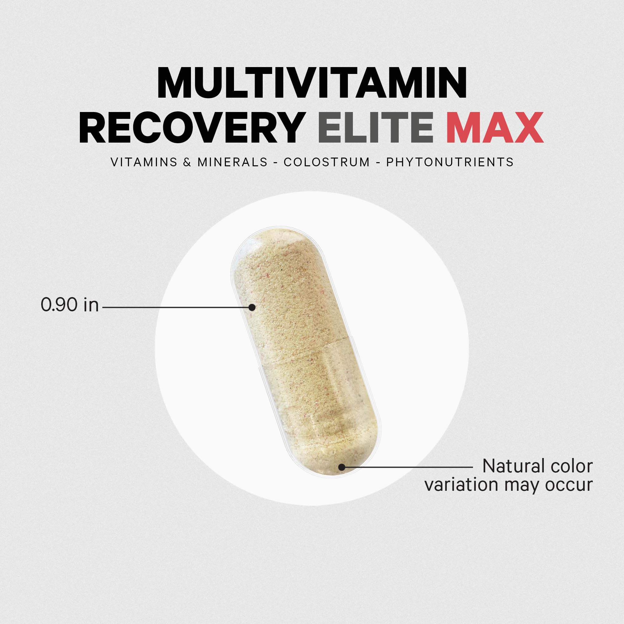 Codeage Multivitamin Recovery Elite Max Supplement - Vitamins A, C, D, E, B-Complex, Essential Minerals, Antioxidants, Colostrum, Phytonutrients, Pantethine, Non-GMO, Sport Multivitamins - 90 Capsules - Image 3