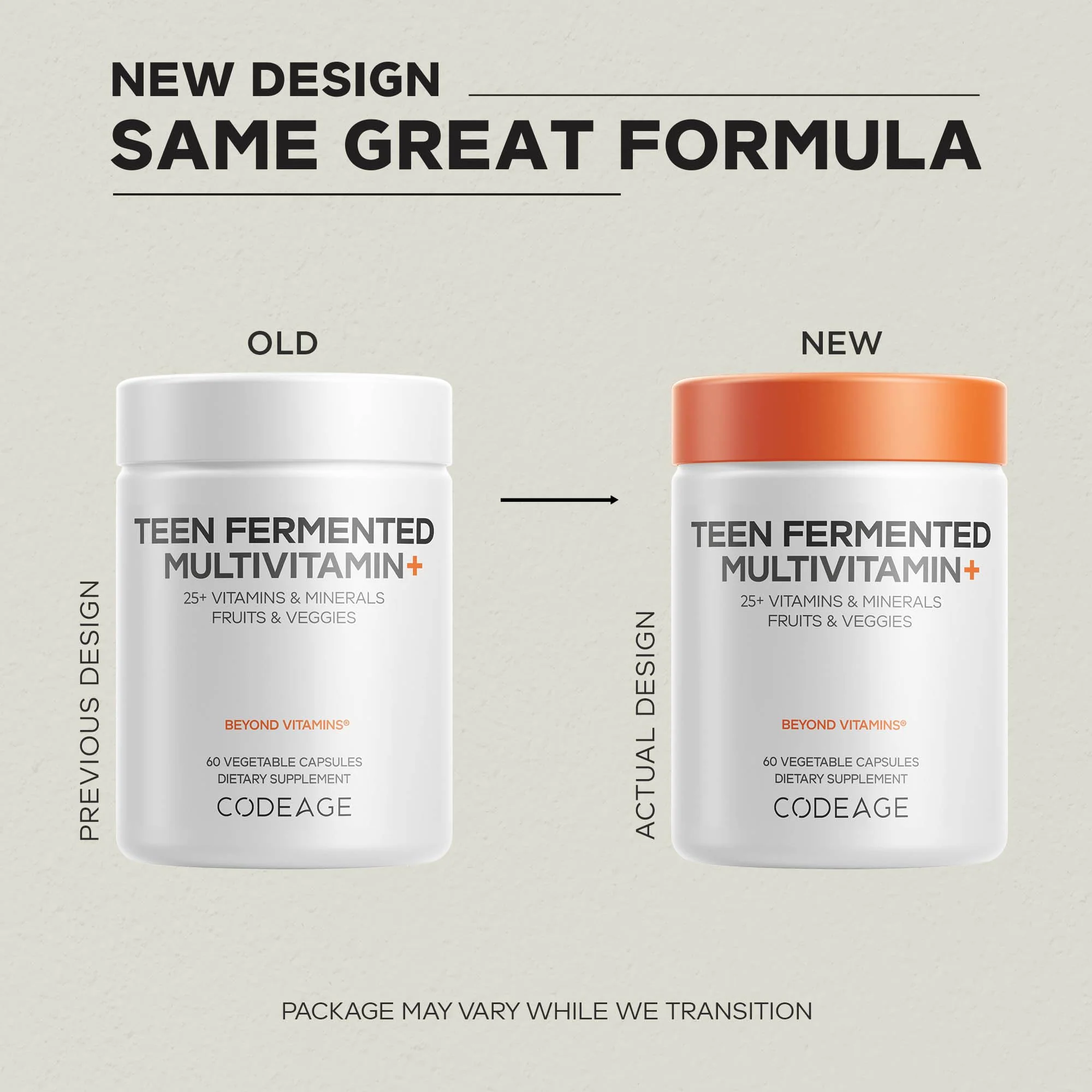 Codeage Teen Multivitamin Supplement – Daily Vitamins and Minerals for Teen Boys and Girls – Organic Whole Food Formula with Omega-3 and Vitamins A to K - 60 Capsules - Image 8