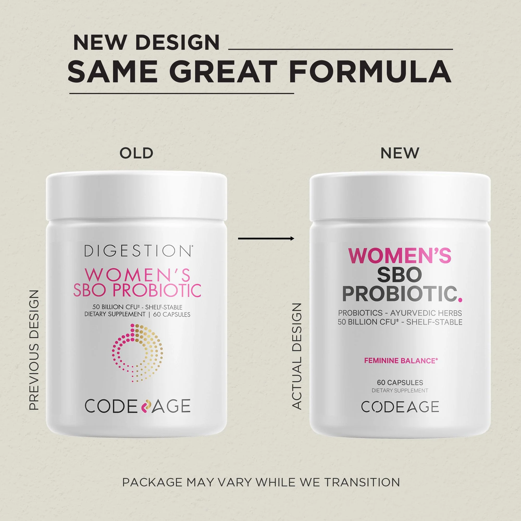 Codeage Women’s Probiotics Supplement - 50 Billion CFUs - SBO Probiotics & Prebiotics - Cranberries - Feminine Health - Fermented Botanical Blend, Whole Food Supplement - Vegan, Non-GMO - 2 Pack - Image 9
