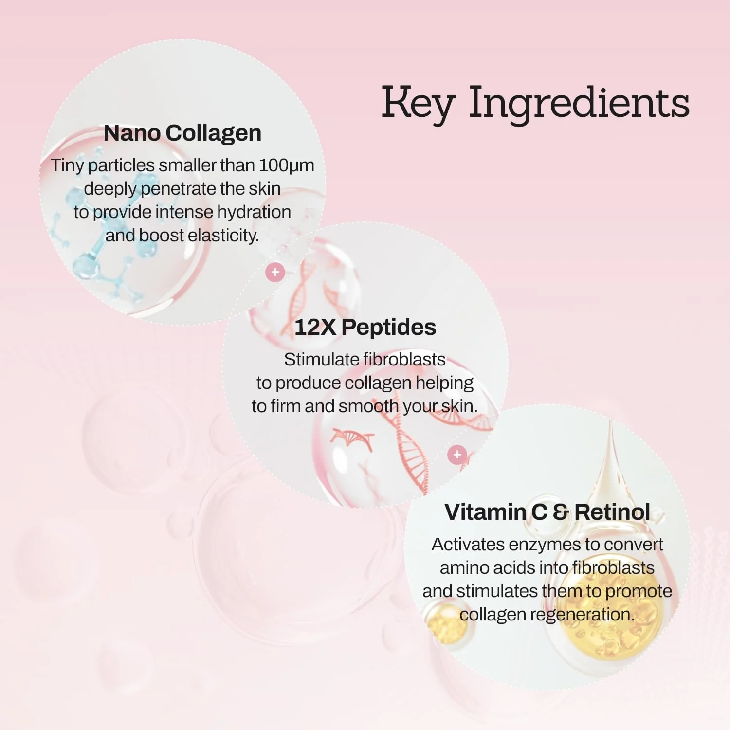 Collagen Peptide 12X Boosting Serum, Enhances Skin Elasticity & Reduces Deep Wrinkles, Promotes Collagen Production for Firm and Youthful Skin, Korean Skincare, 1.01 fl.oz - Image 6