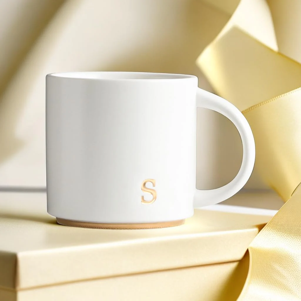 COLLECTIVE HOME - Monogram Ceramic Mugs, 15 oz Golden Initial Coffee Cups, Elegant Alphabet Tea Mugs, Elegant Personalized Mug with Gift Box, Luxurious Cups for Office and Home (s) - Image 8