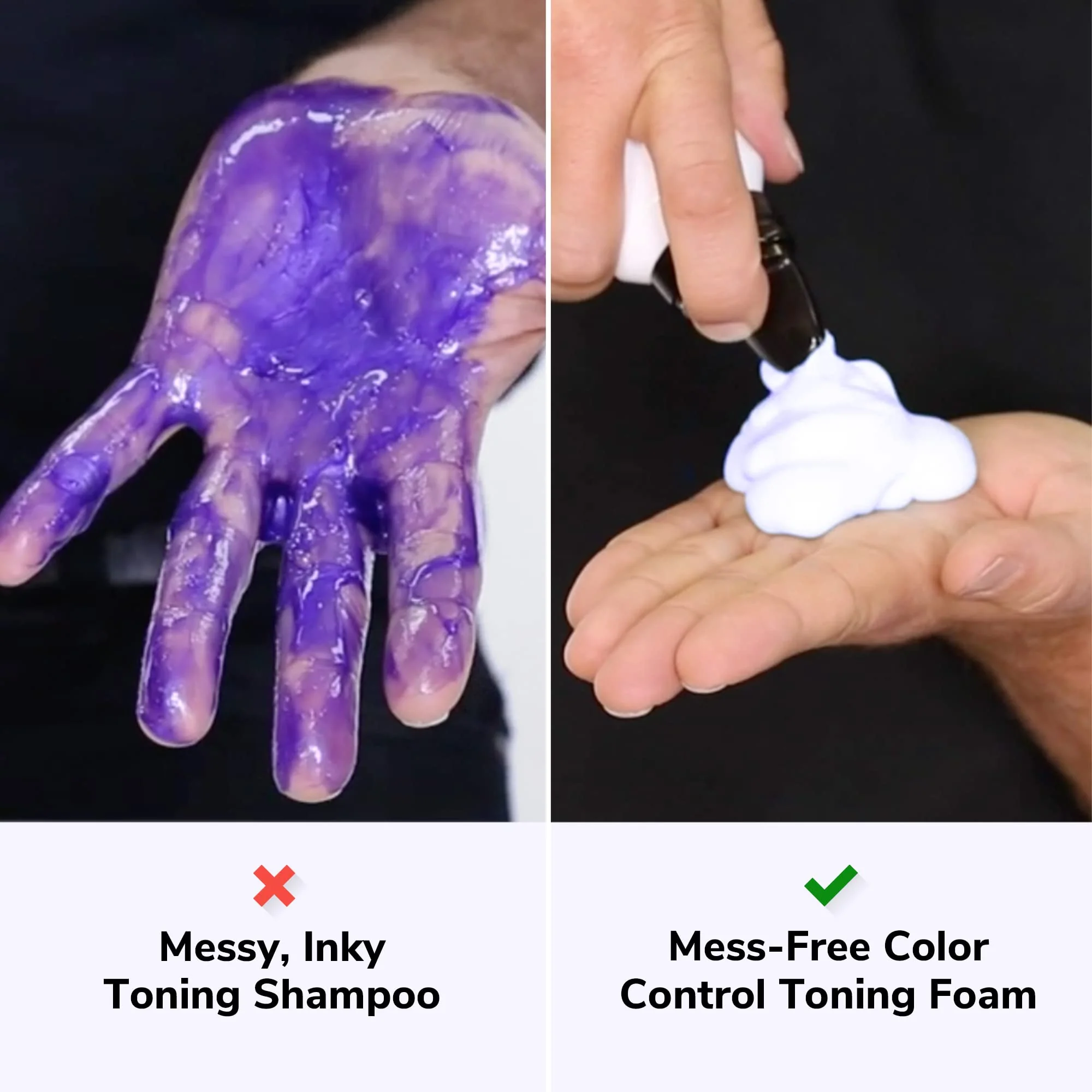 COLOR WOW Color Control Purple Toning + Styling Foam – Instantly rids Blonde & Gray hair of brassy, yellow tones, Alcohol free, crunch free styling - Image 2