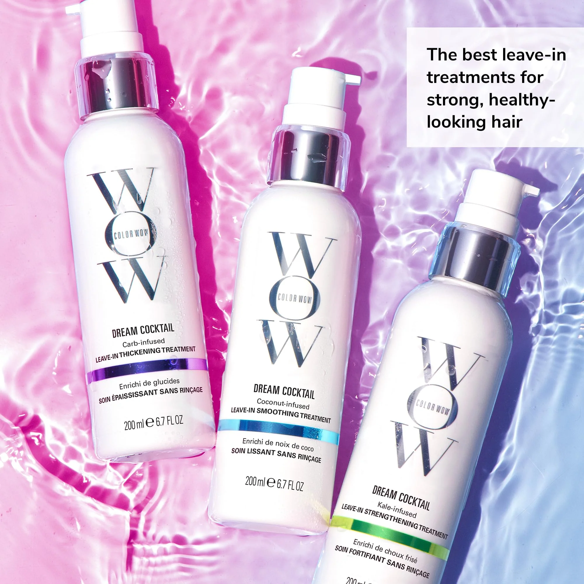 COLOR WOW Dream Cocktail Coconut Infused Leave-in Treatment – Silky, Supple, Frizz-Free Hair | Blow Dry Boost + Heat Protectant - Image 2