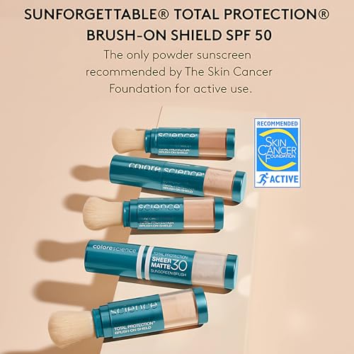 Colorescience Brush-On Sunscreen Mineral Powder SPF 50 for Sensitive Skin, Deep - Image 10