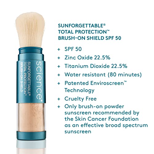 Colorescience Brush-On Sunscreen Mineral Powder SPF 50 for Sensitive Skin, Deep - Image 11