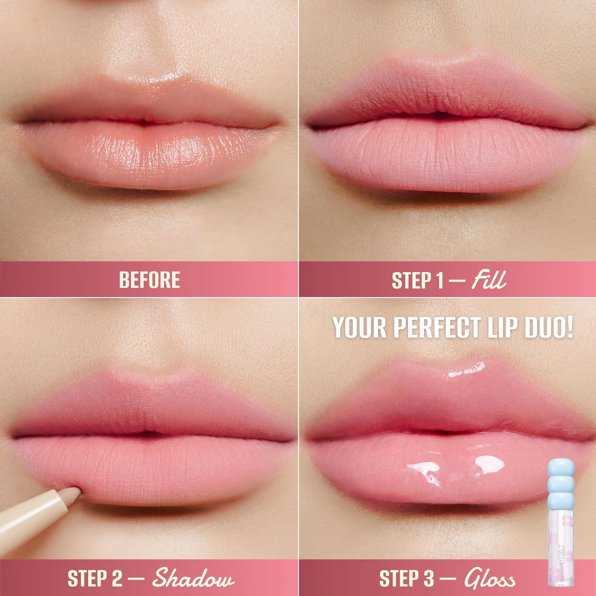 COLORGRAM All In One Over-Lip Maker 01 Warm Peach | Versatile Lip Liner & Contour with Natural Shades, Matte finish, Bigger and Fuller Lips, Plumping effect, Smooth creamy texture - Image 6