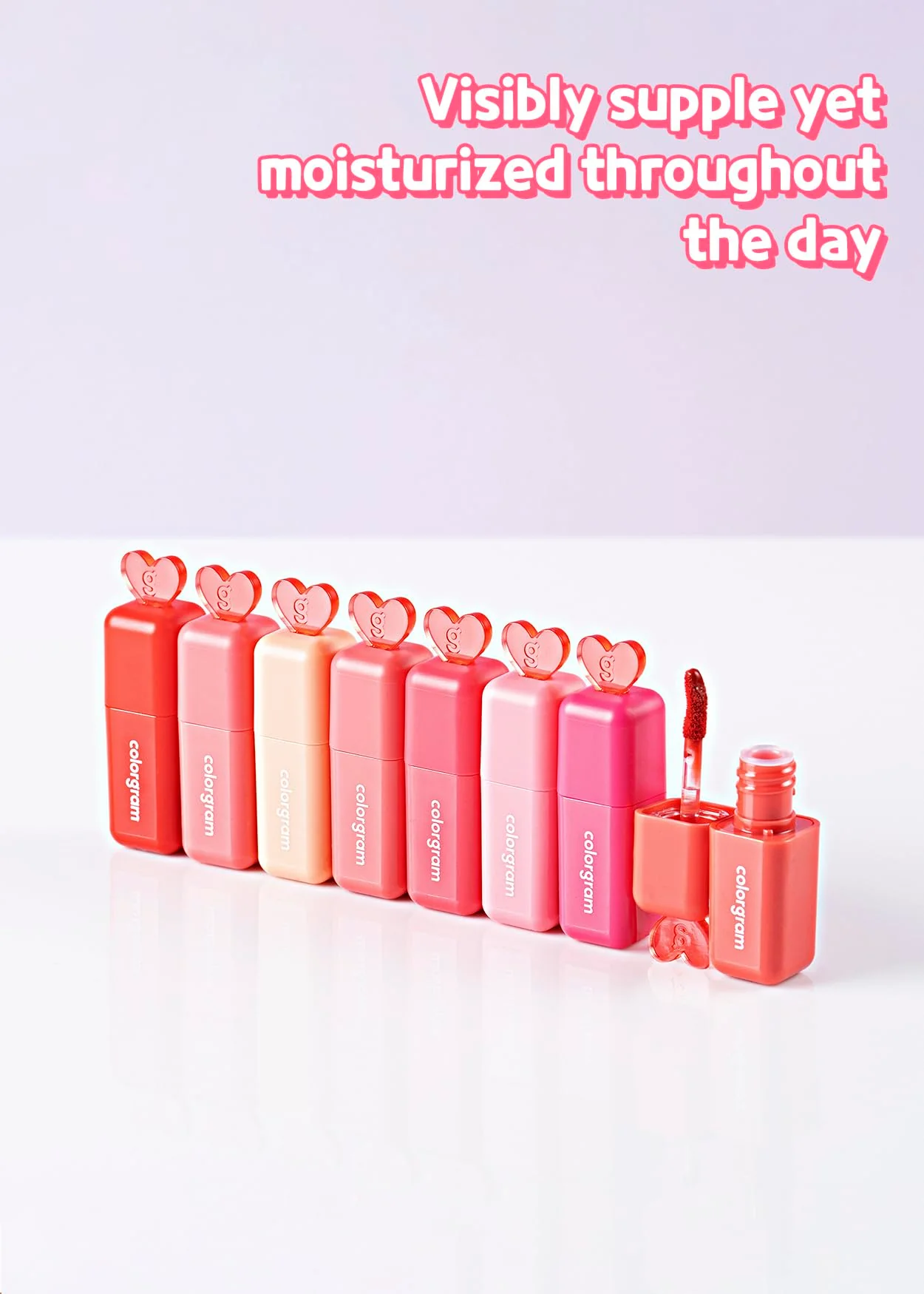 COLORGRAM Juicy Blur Tint 02 Guava Bolt | Daily Semi-Matte, Semi-Glossy, Long-Lasting Lip Stain, Moisturizing, Buildable & Blendable, highly Pigmented (0.12 Fl. Oz.) - Image 3