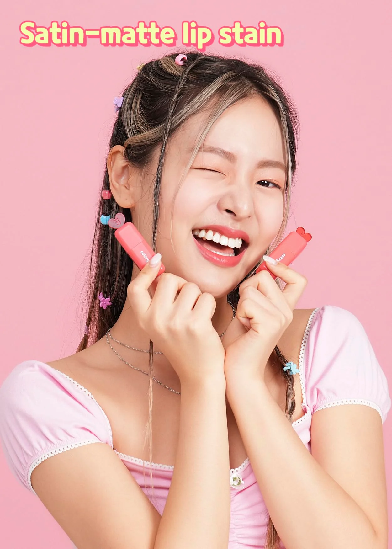 COLORGRAM Juicy Blur Tint 03 Class Apple | Daily Semi-Matte, Semi-Glossy, Long-Lasting Lip Stain, Moisturizing, Buildable & Blendable, highly Pigmented (0.12 Fl. Oz.) - Image 6