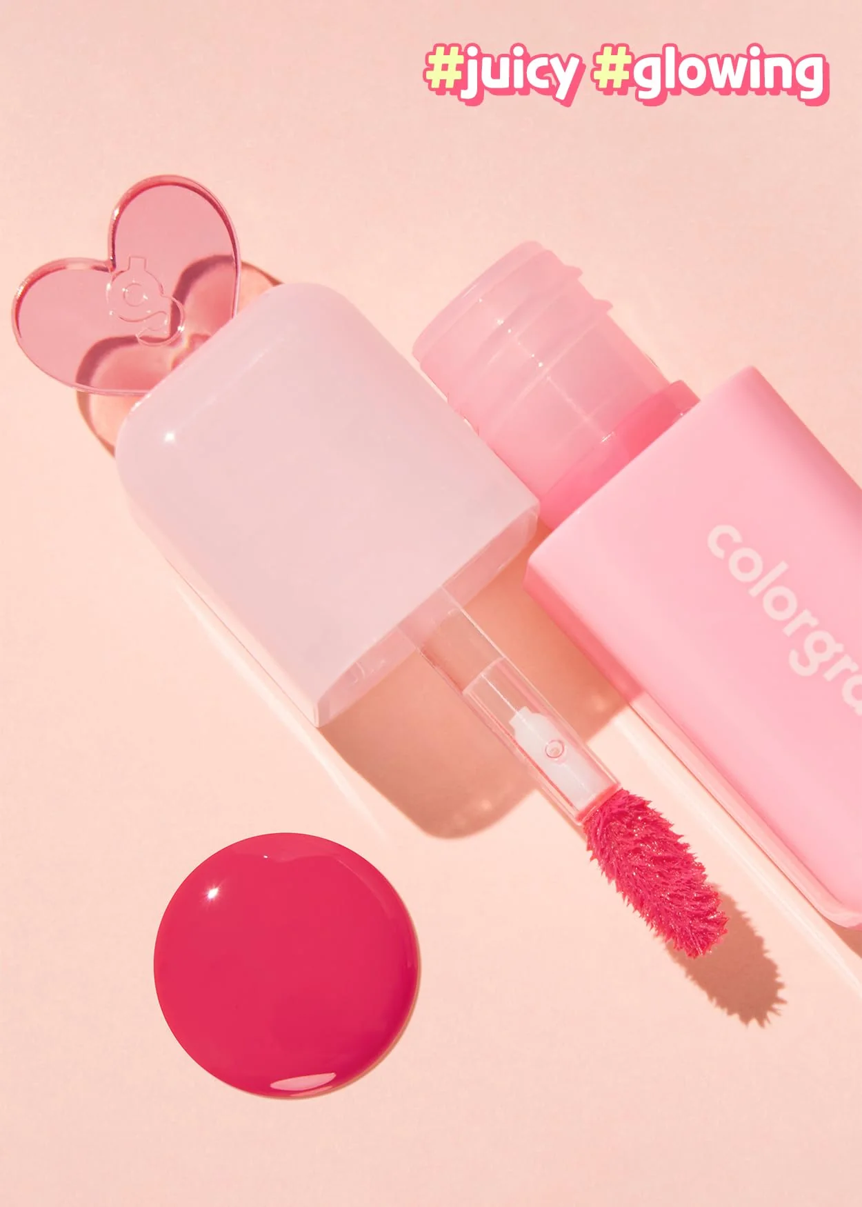 COLORGRAM Juicy Drop Tint 01 Berry Amazing | Juicy Lip Gloss, Glowing Lip Stain with Fruity Colors, Buildable & Blendable, Highly Pigmented - Image 4